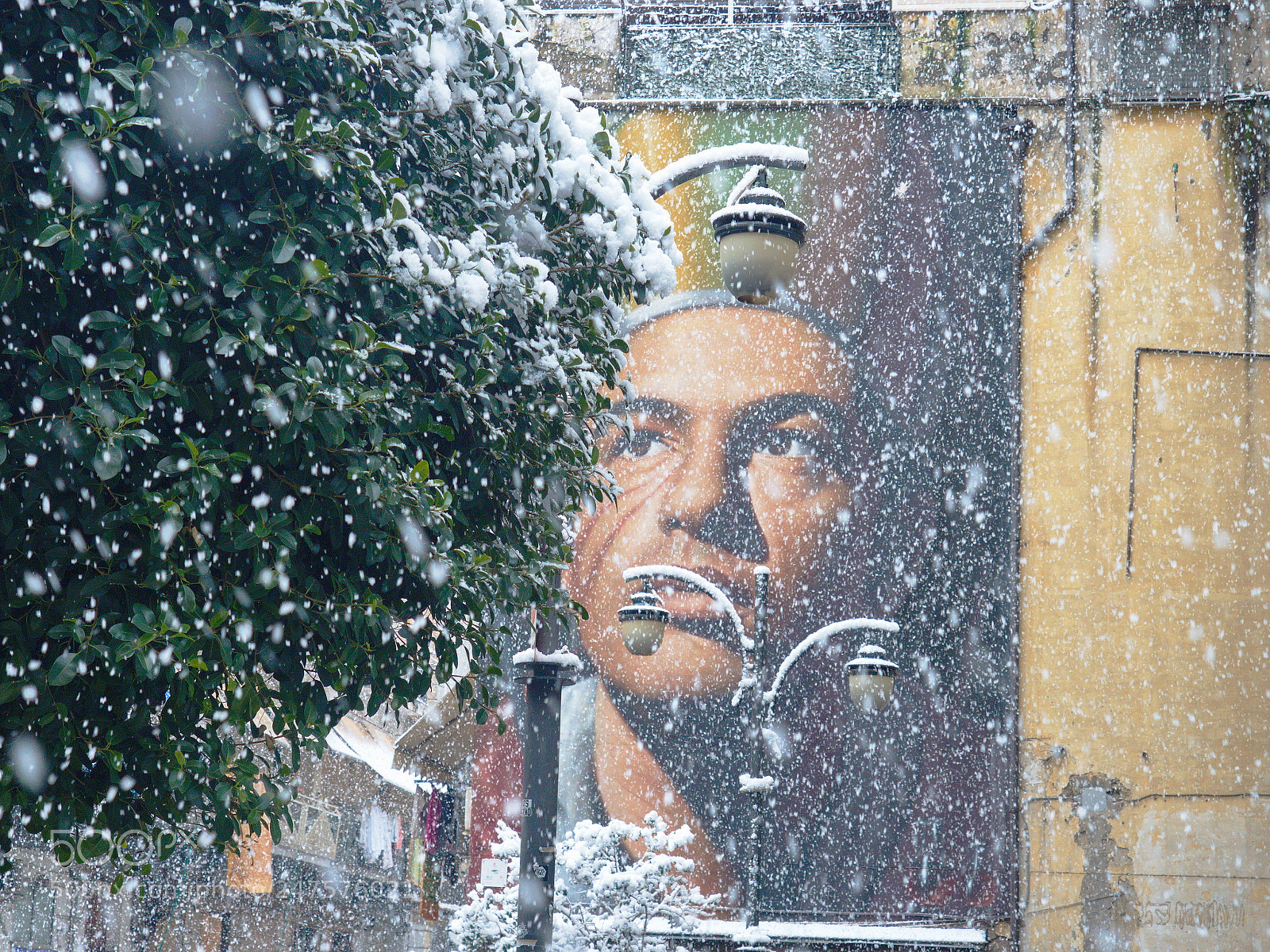 Olympus OM-D E-M5 II sample photo. Naples under snow photography