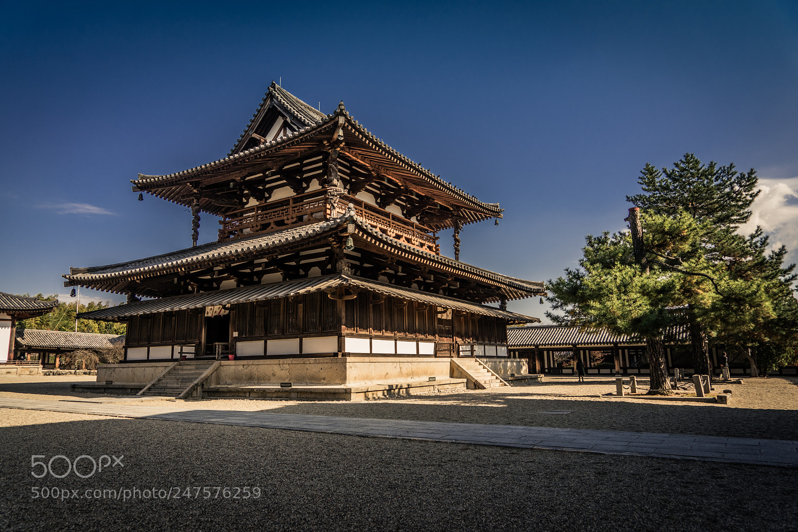 Sony a7R sample photo. Horyu-ji temple photography