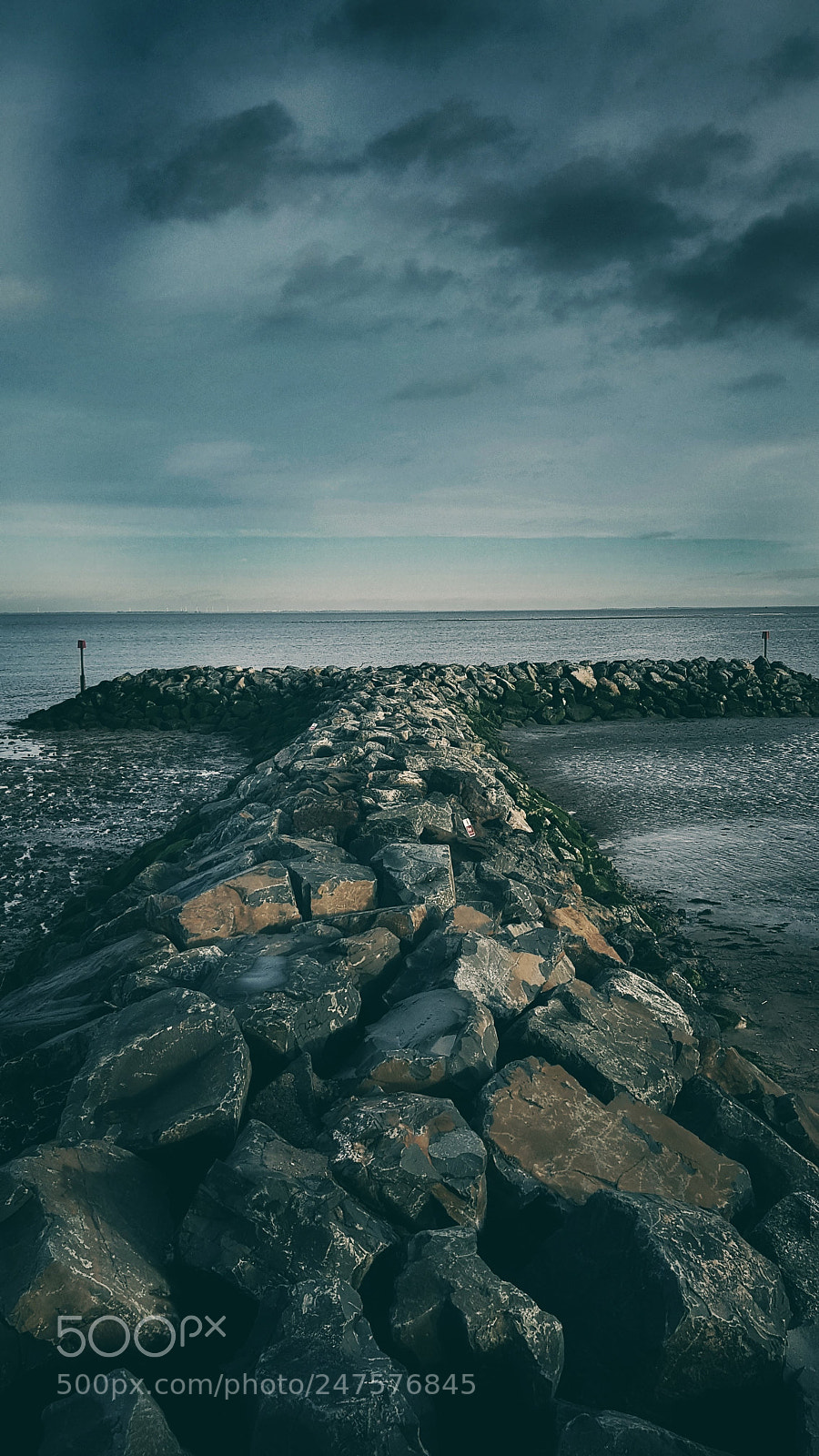 Samsung Galaxy S8+ sample photo. Cleethorpes moody sky photography