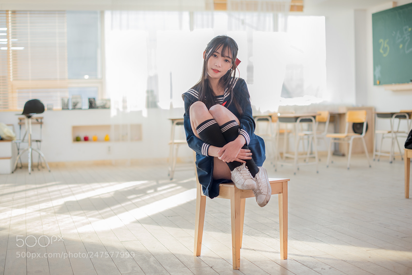 Nikon D810 sample photo. Korea school girl photography