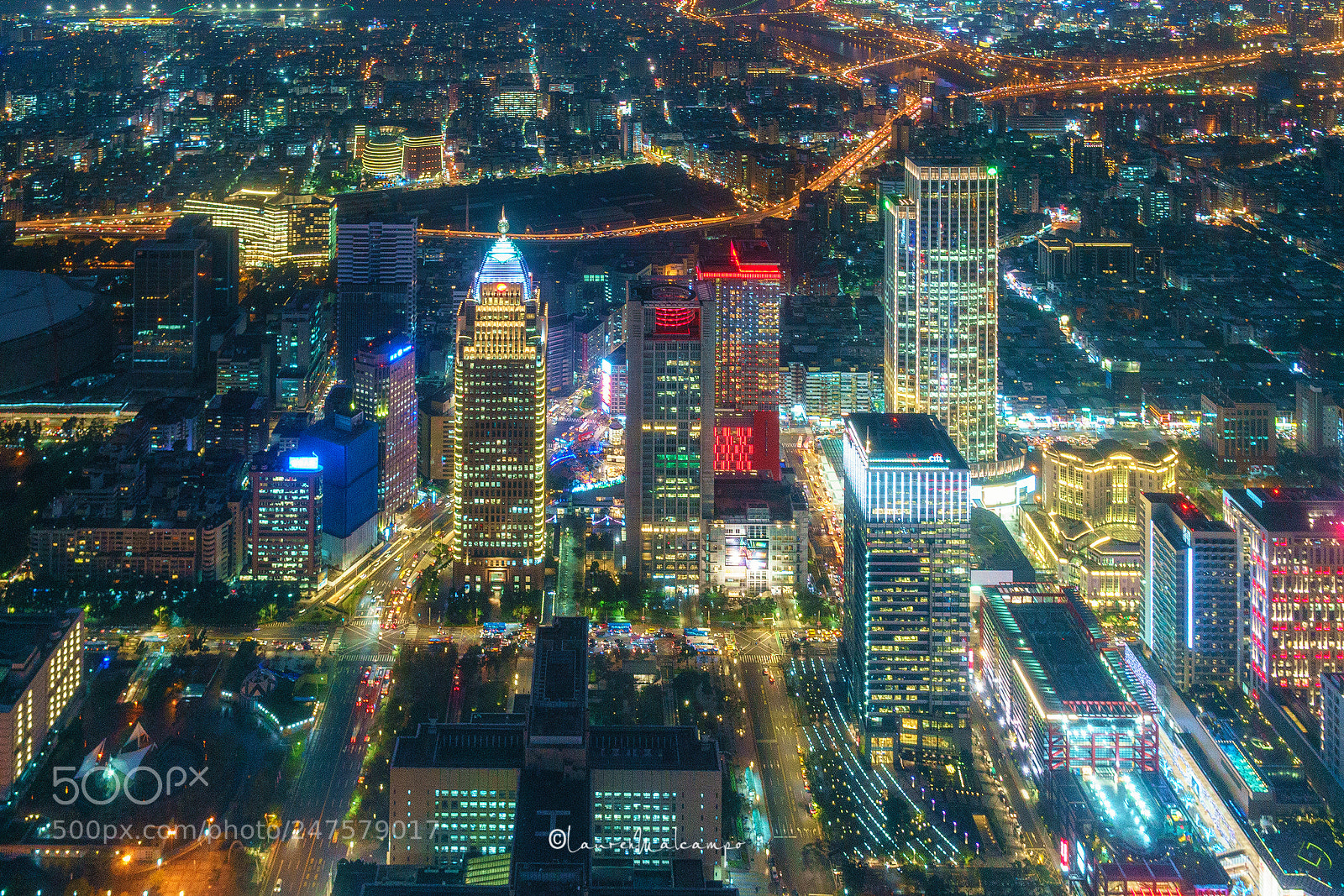 Sony a6300 sample photo. Xinyi district by night photography