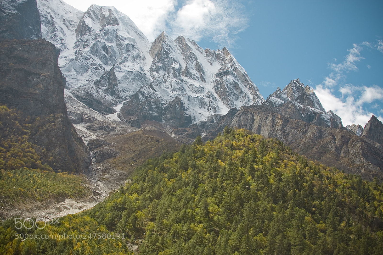 Canon EOS 40D sample photo. Forest in mountains valley photography