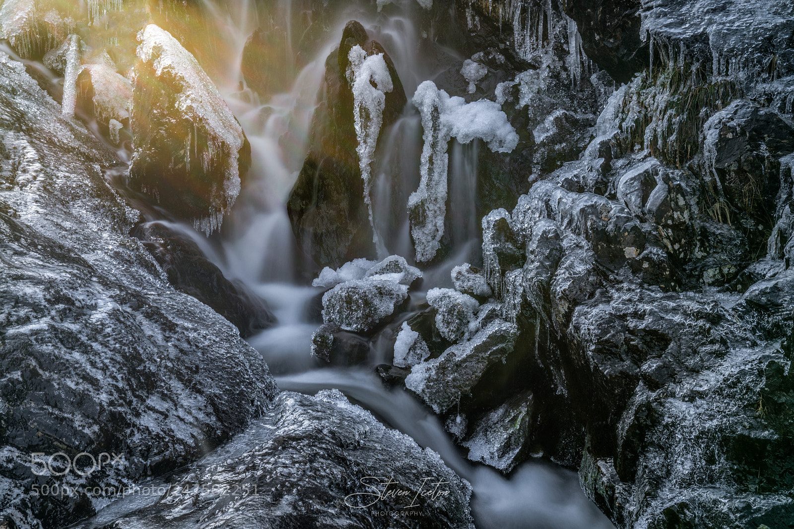 Sony a7R III sample photo. Frozen falls photography