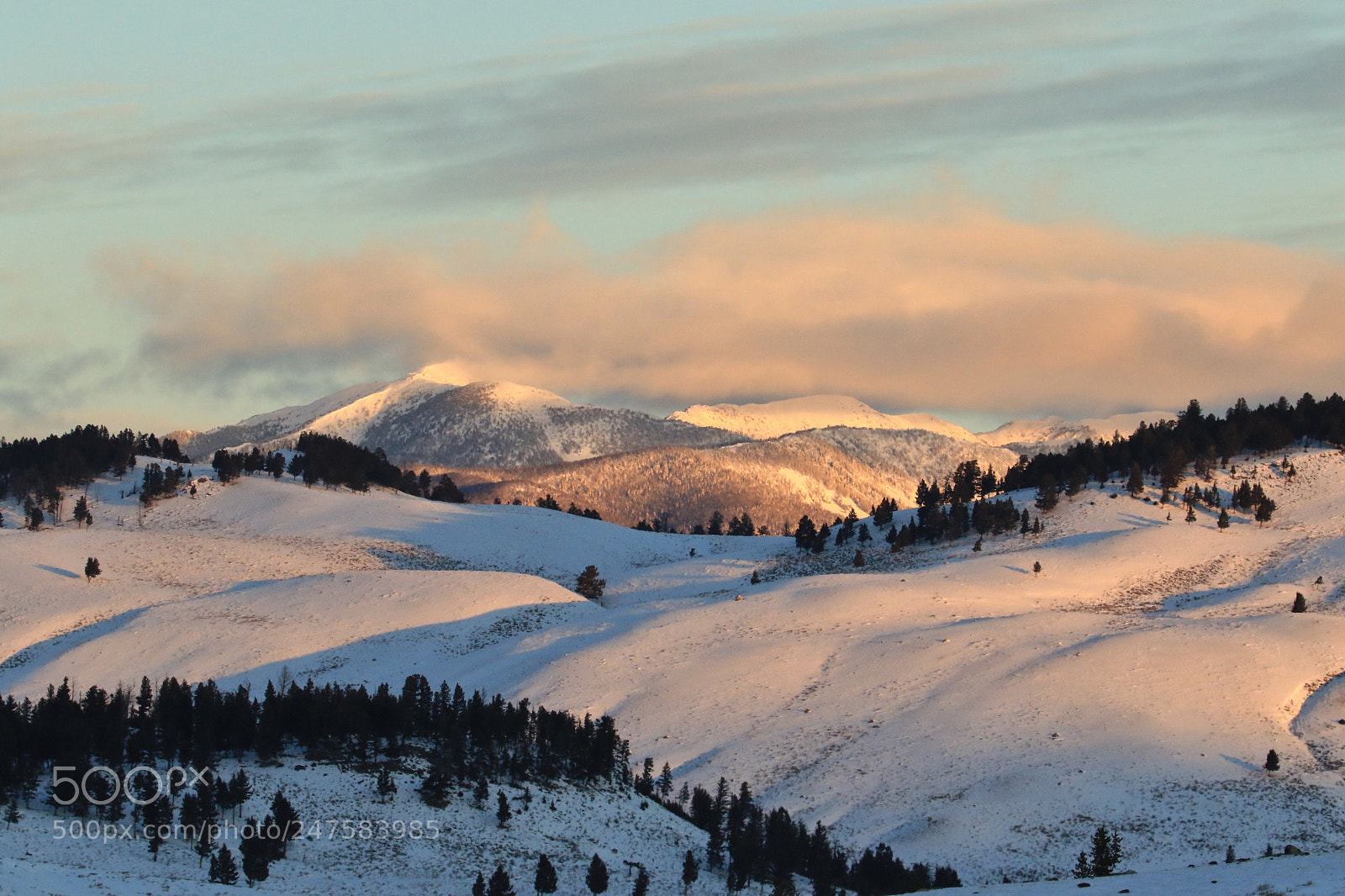 Canon EOS 7D Mark II sample photo. Yellowstone sunrise photography