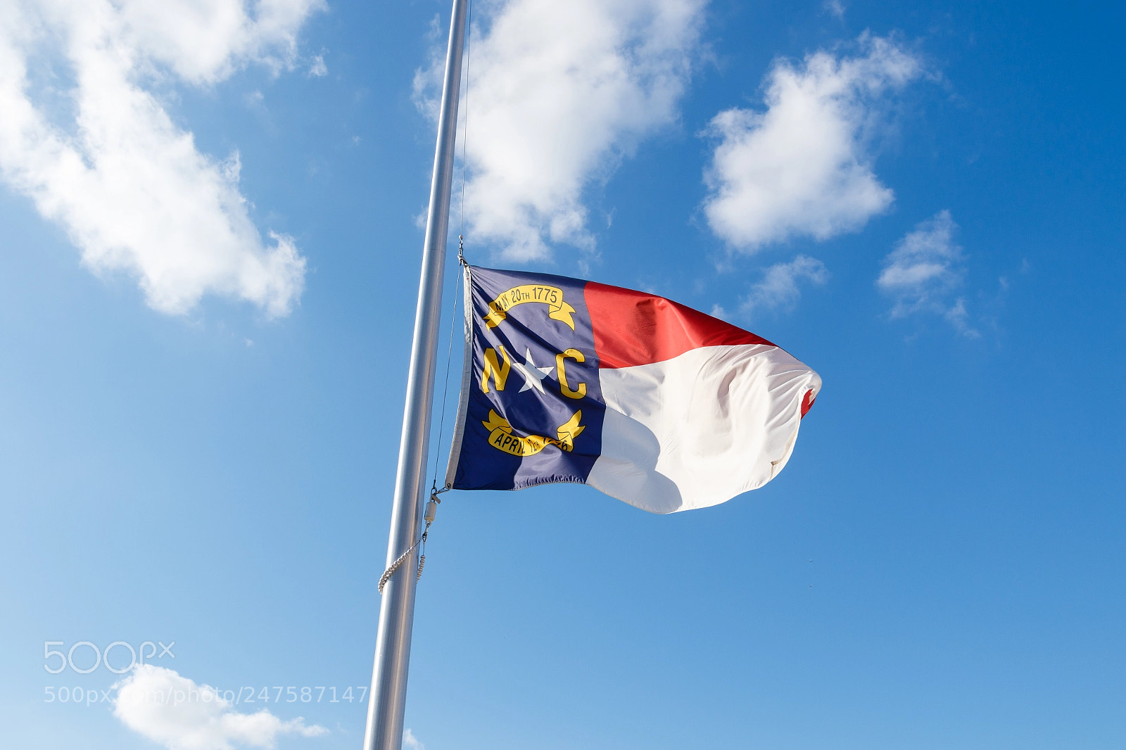 Canon EOS 7D Mark II sample photo. North carolina state flag photography