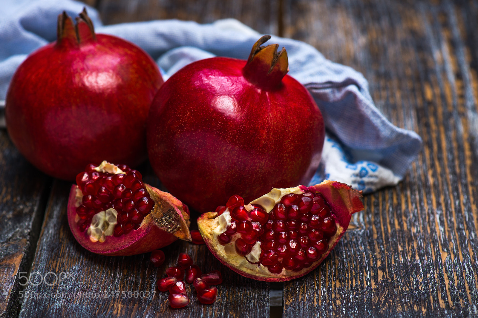 Nikon D610 sample photo. Two red pomegranates photography