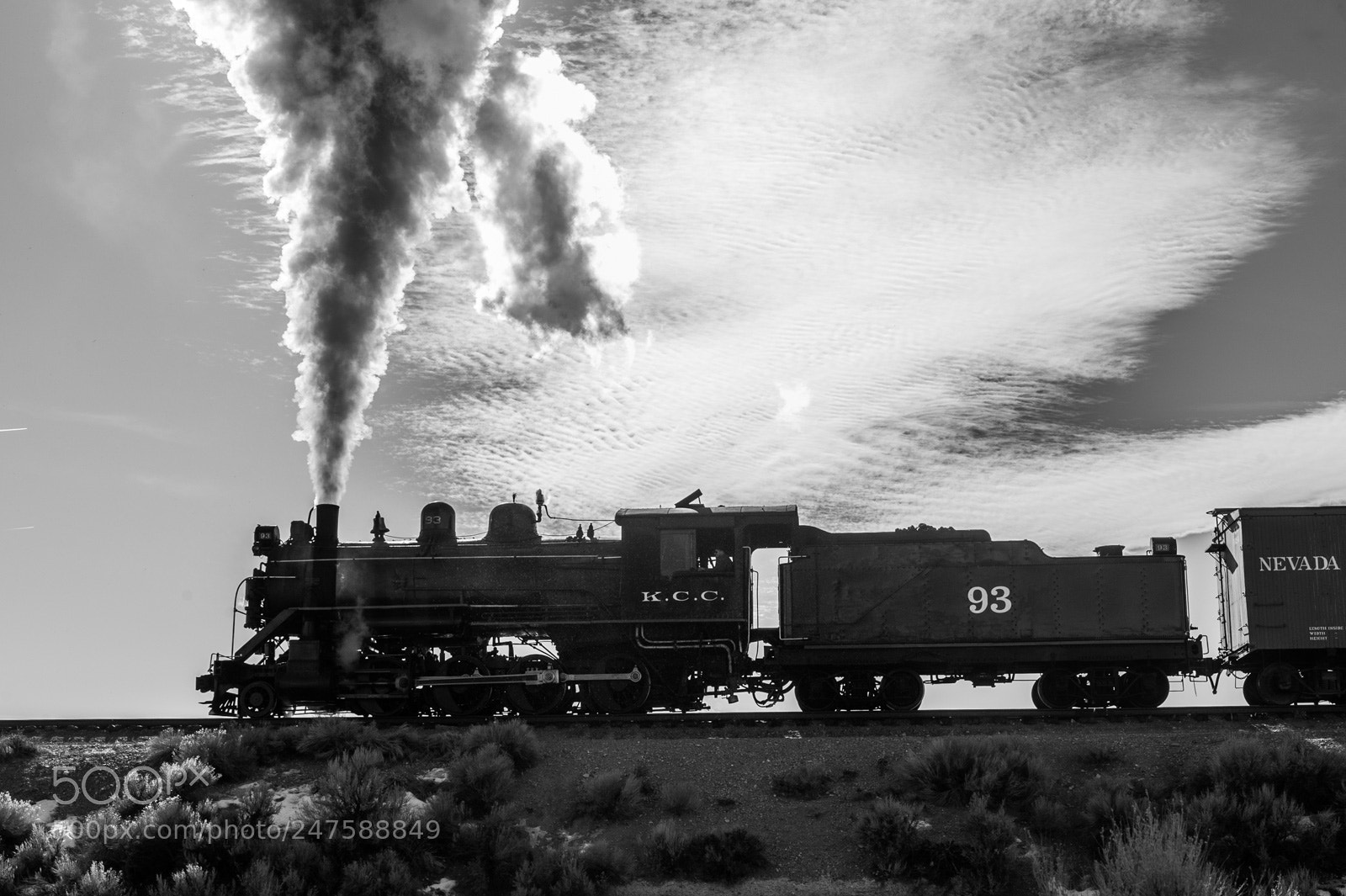 Nikon D700 sample photo. Kcc 93 pulls eastbound photography