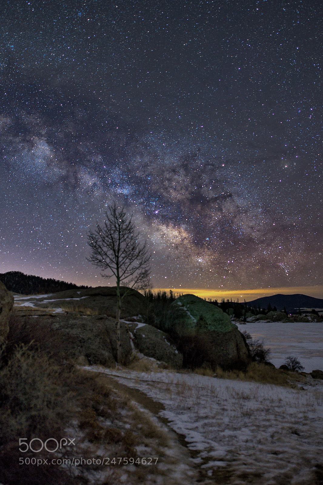 Nikon D4 sample photo. Eleven mile reservoir milky photography