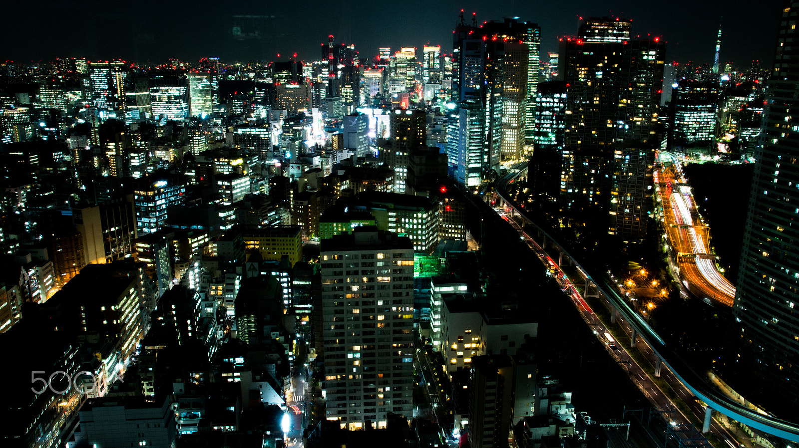 Ricoh GXR A16 sample photo. Night in tokyo photography