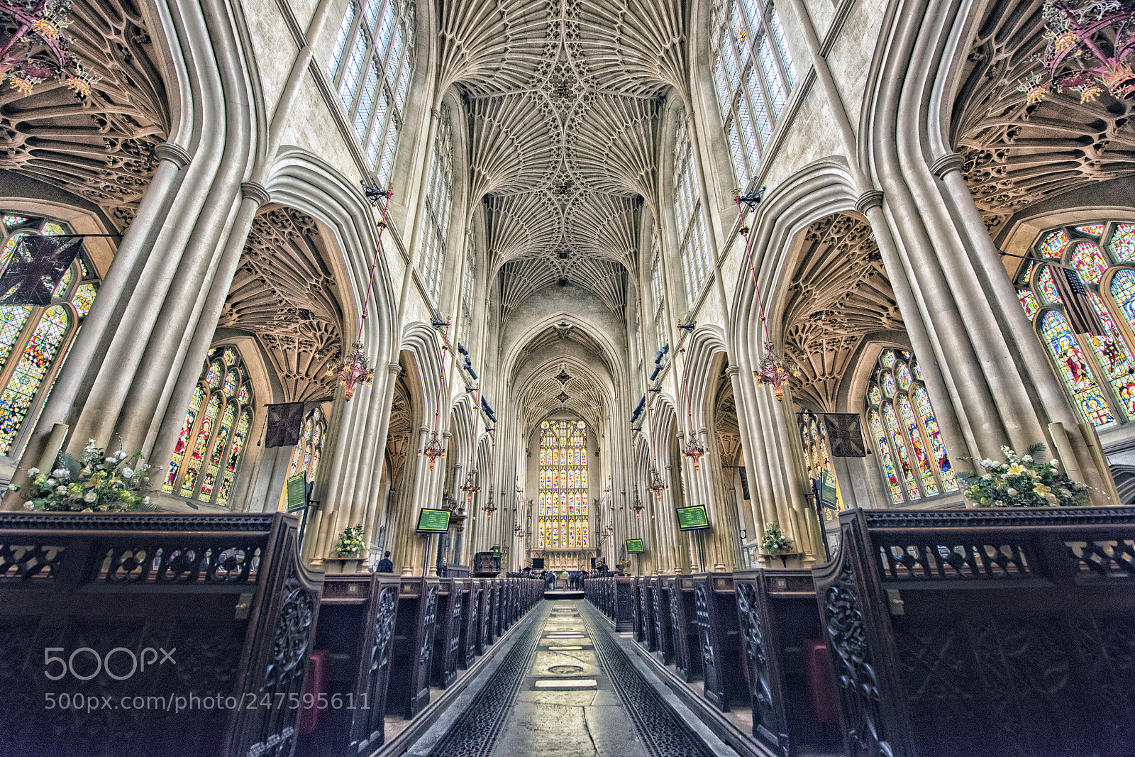 Nikon D810 sample photo. Bath cathedral photography