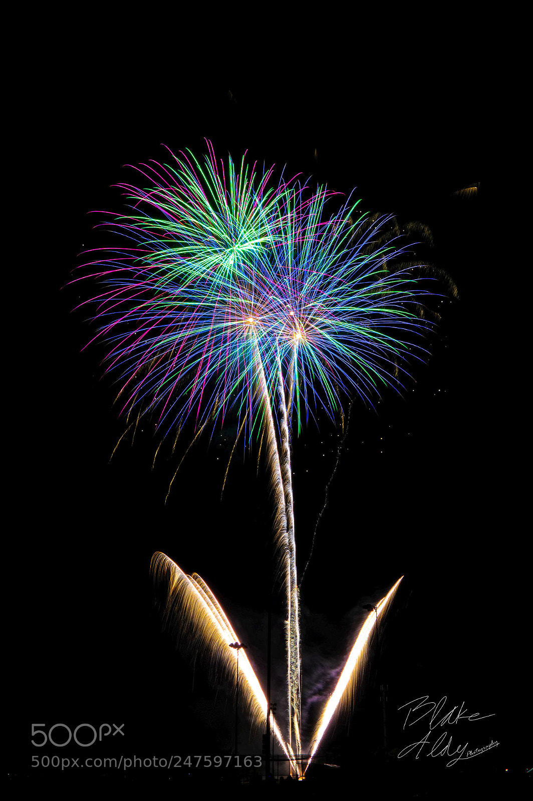 Nikon D3200 sample photo. Firework photography