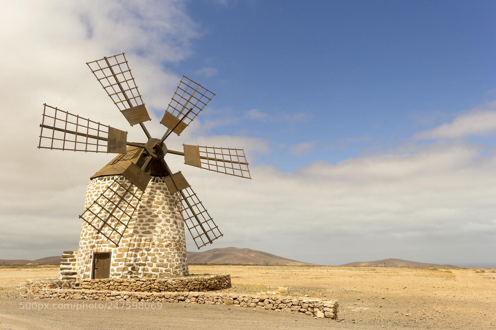 Canon EOS 60D sample photo. Fuerteventura windmill photography