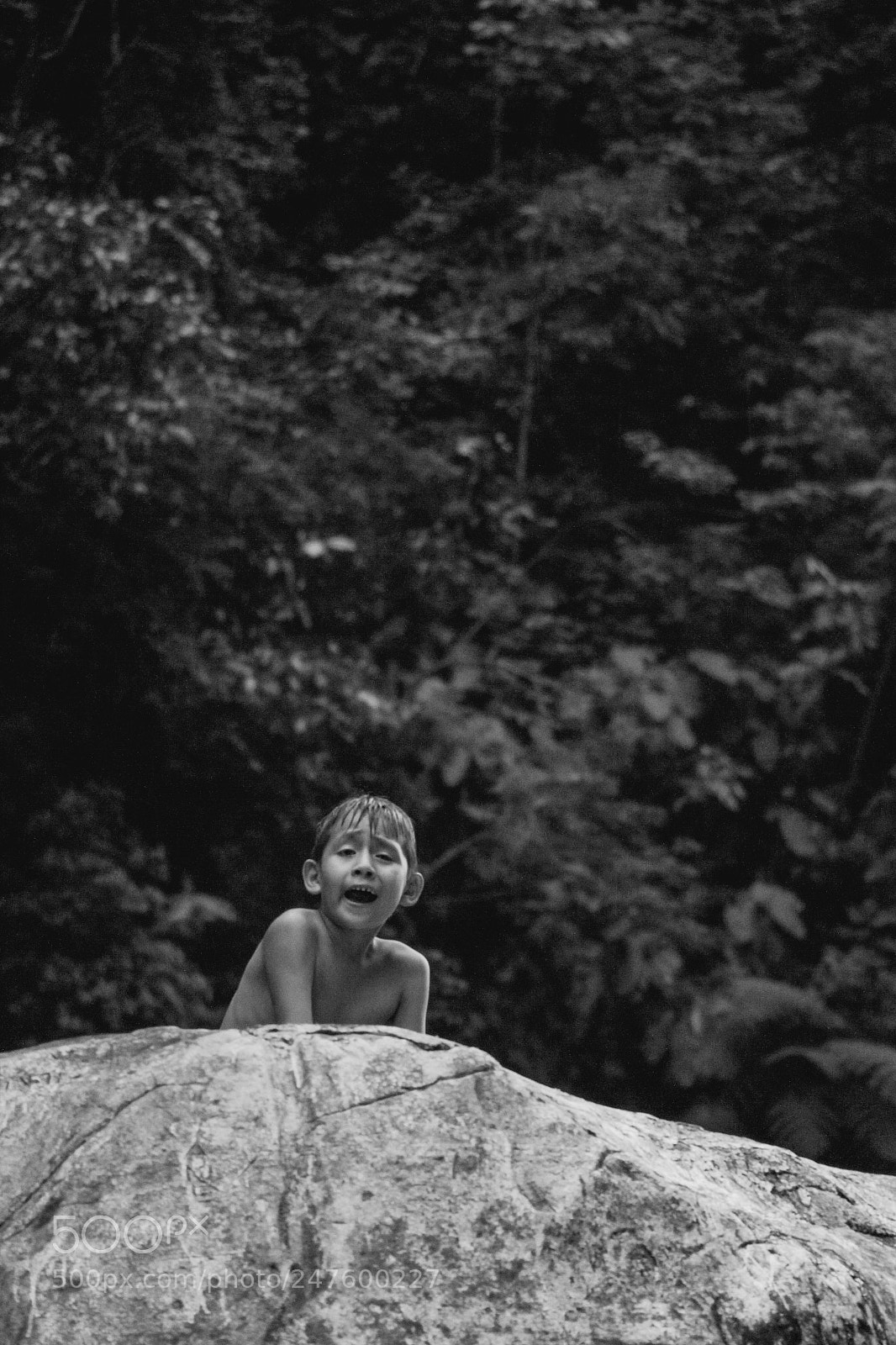 Canon EOS 7D sample photo. Boy on the rock photography