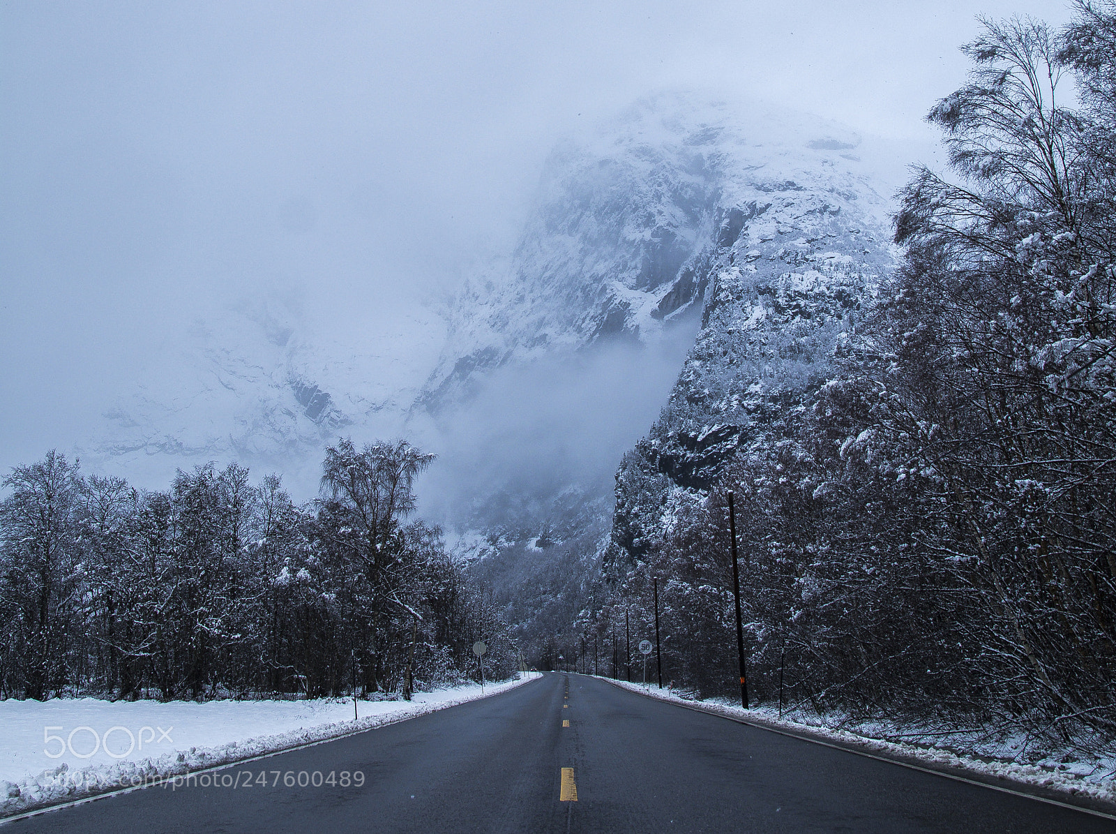 Nikon D7100 sample photo. Mountain road photography