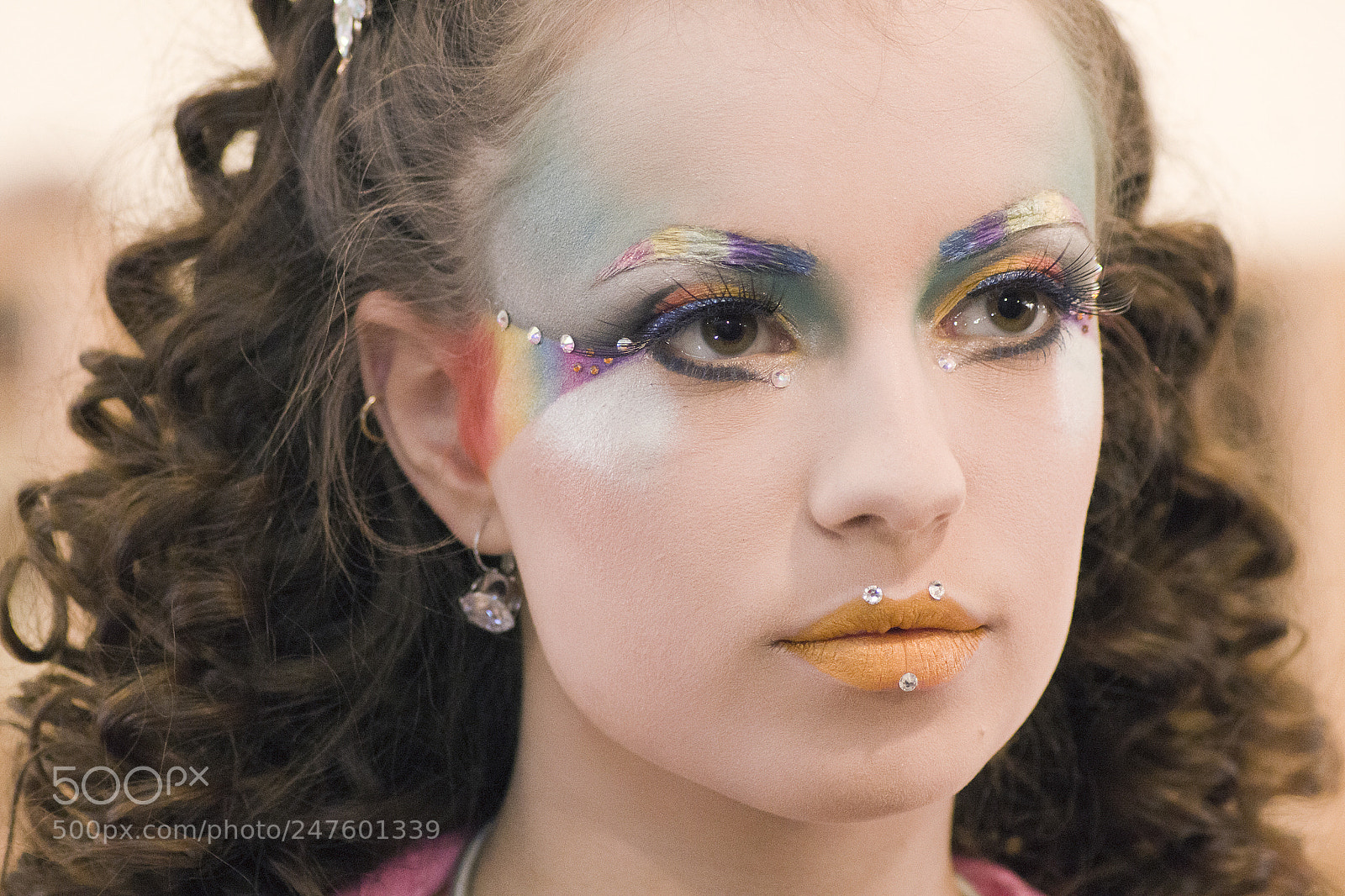 Pentax K-5 sample photo. Rainbow make-up photography