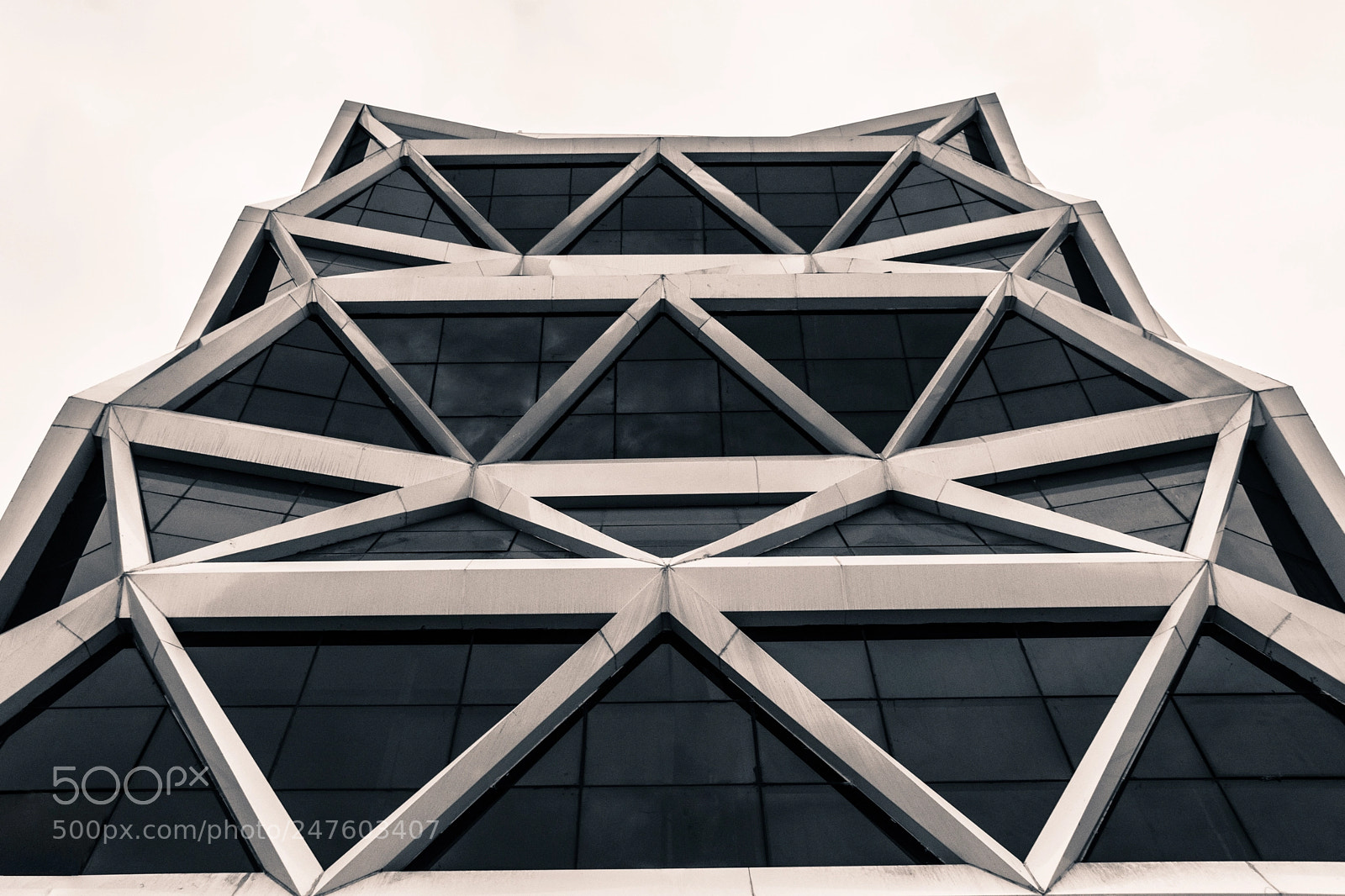 Nikon D5500 sample photo. Triangular building photography