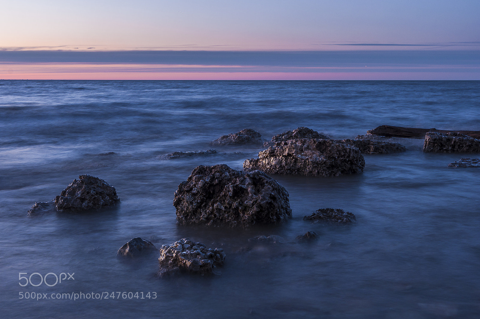 Nikon D90 sample photo. Sunset off lake michigan photography