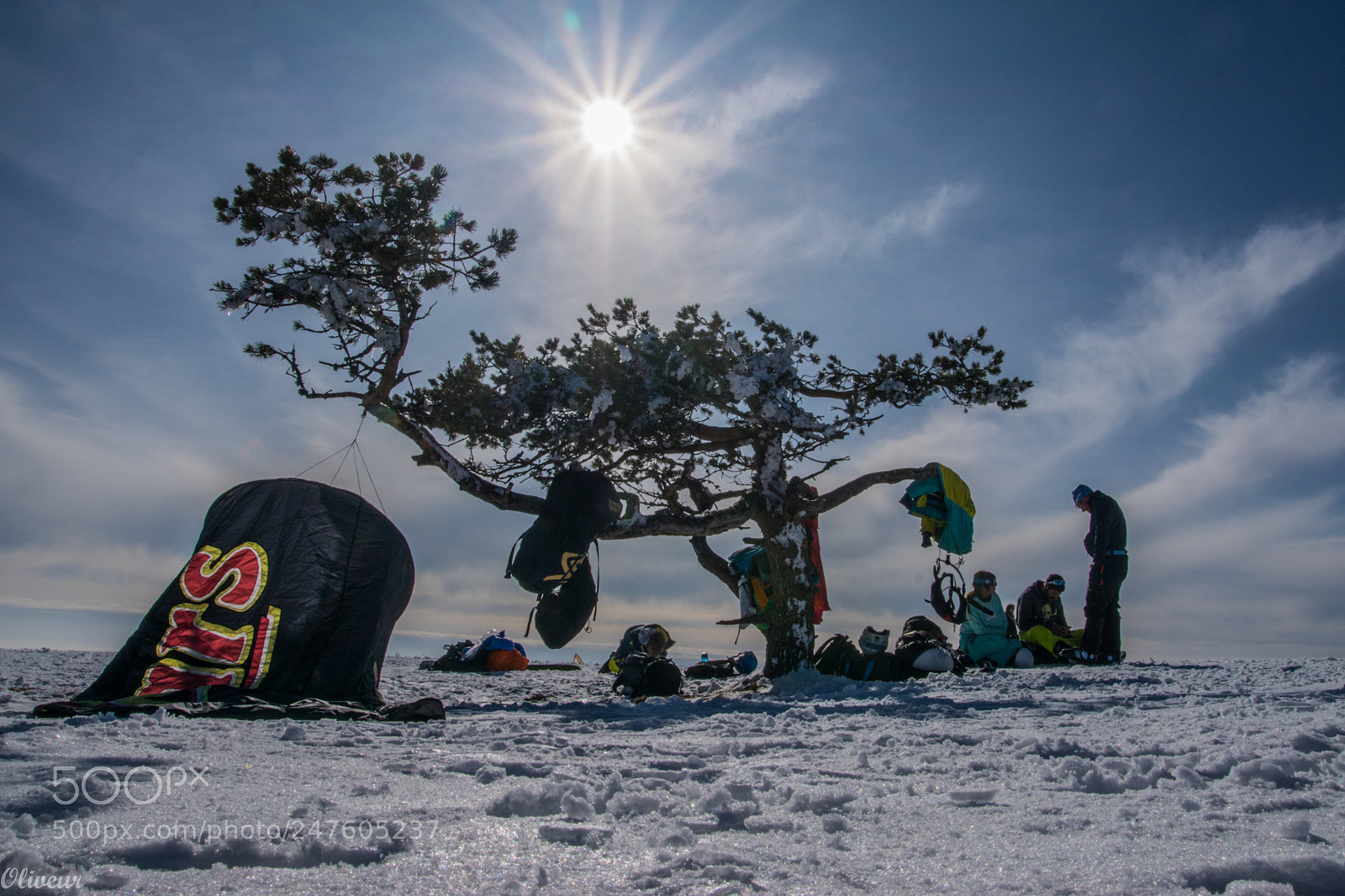 Sony ILCA-77M2 sample photo. Snowkite photography