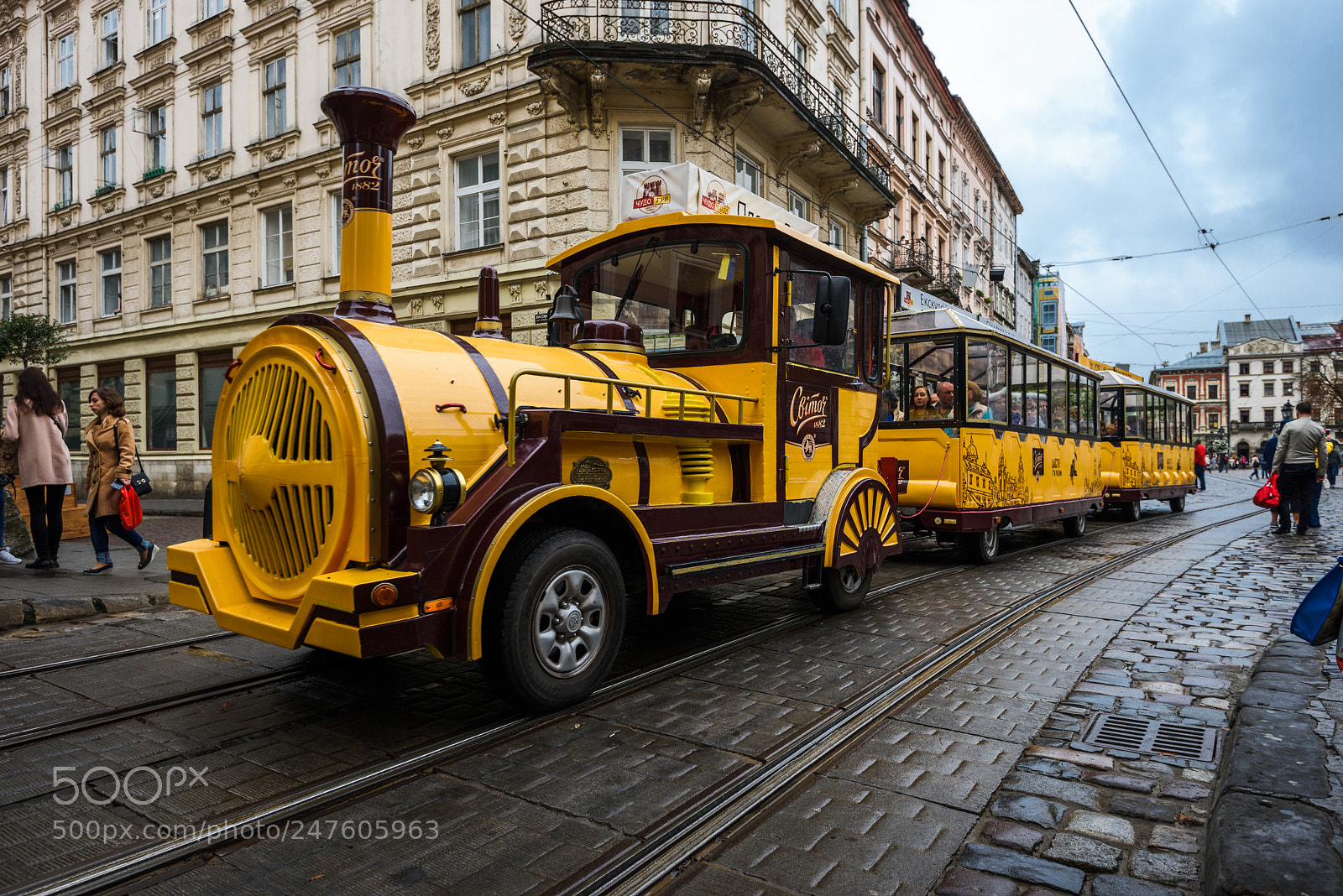 Nikon D810 sample photo. Train in the rain photography