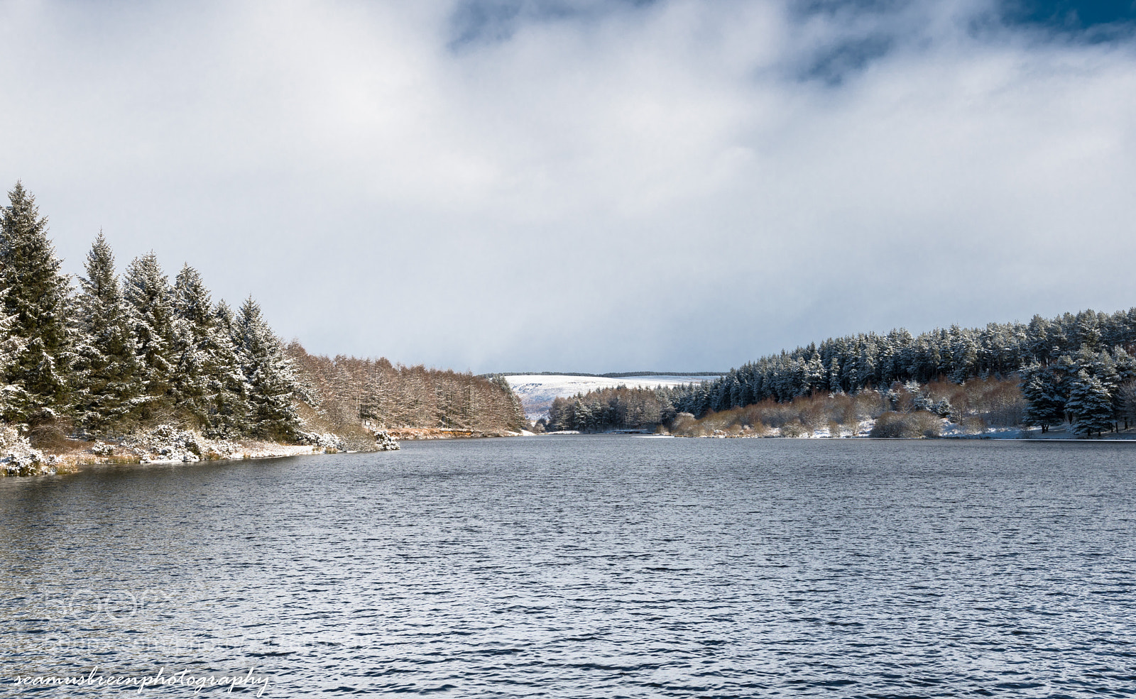 Nikon D850 sample photo. Codbeck reservoir & snowfall photography