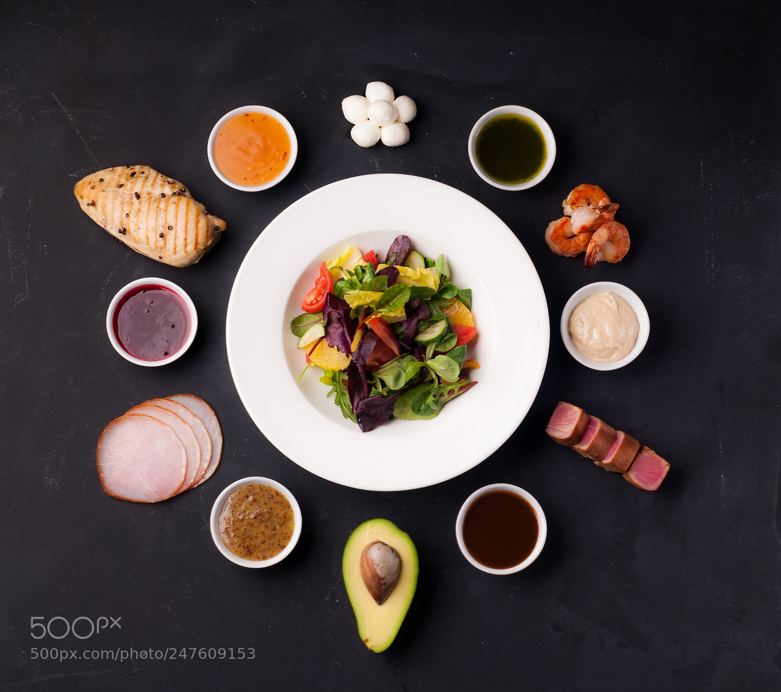 Nikon D200 sample photo. Salad "collect it yourself" photography