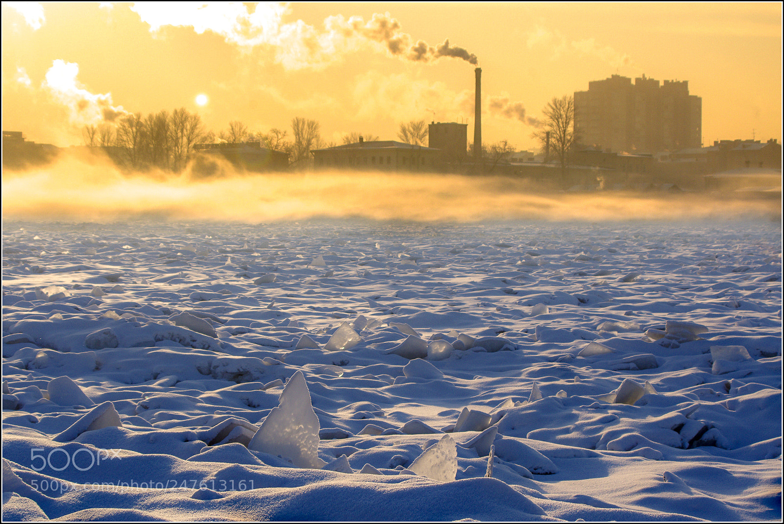 Pentax K-5 sample photo. Fog on the river photography
