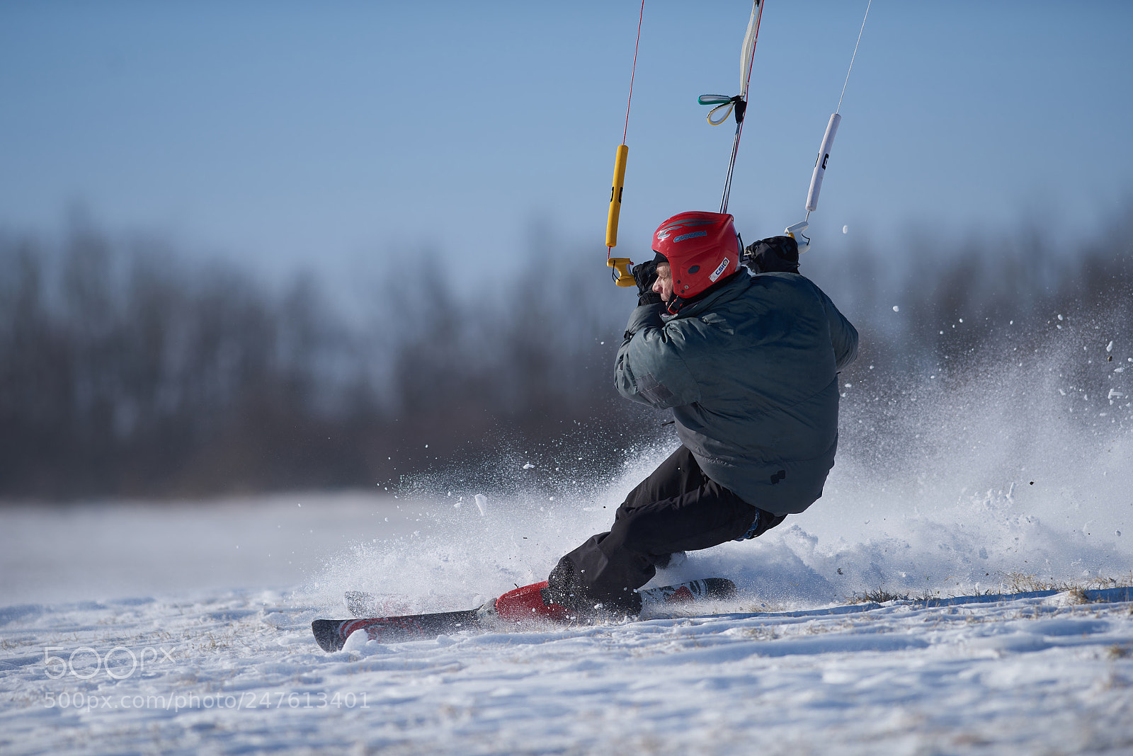 Nikon D810 sample photo. Kiteskiing photography