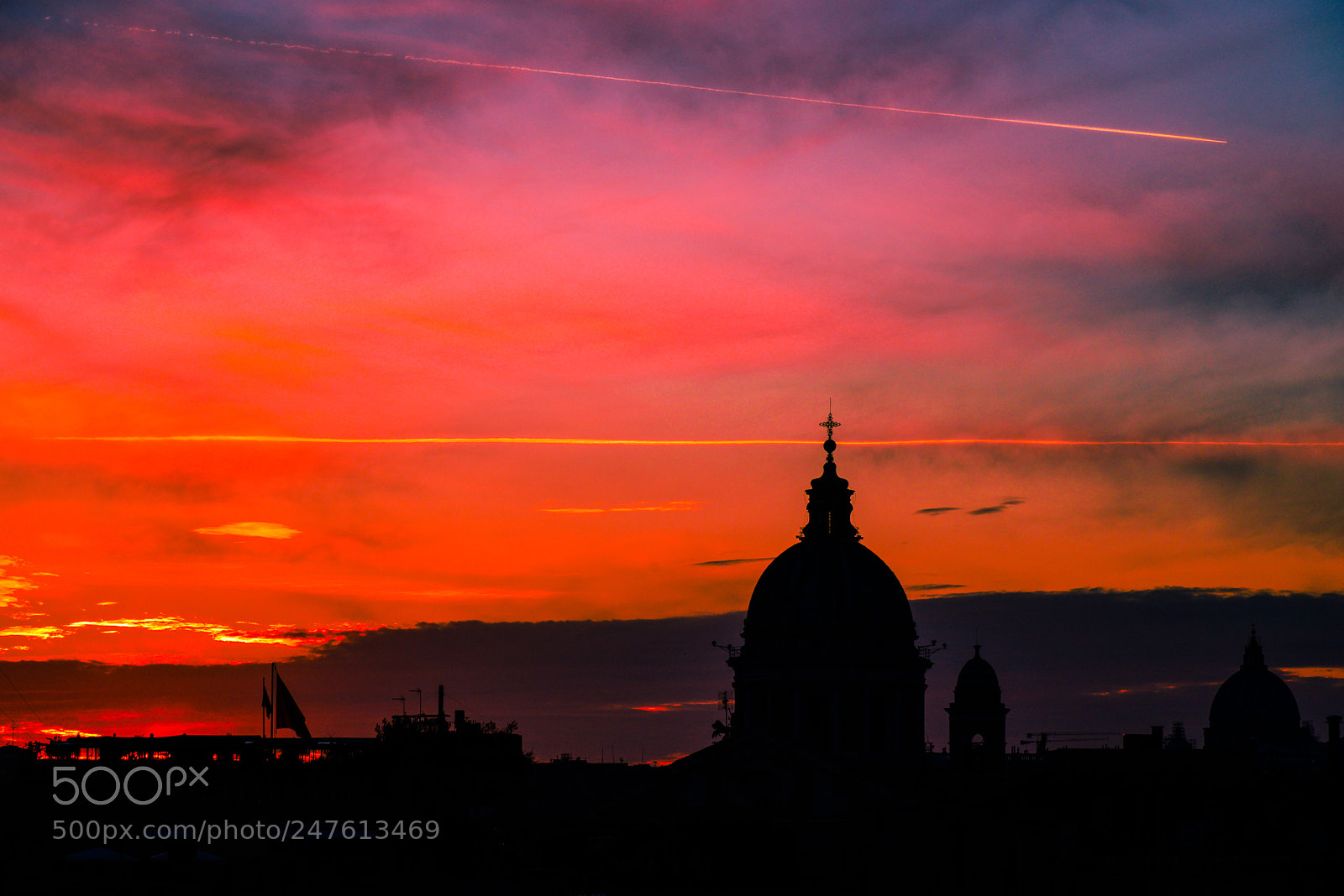 Nikon D610 sample photo. Blue hour in rome photography