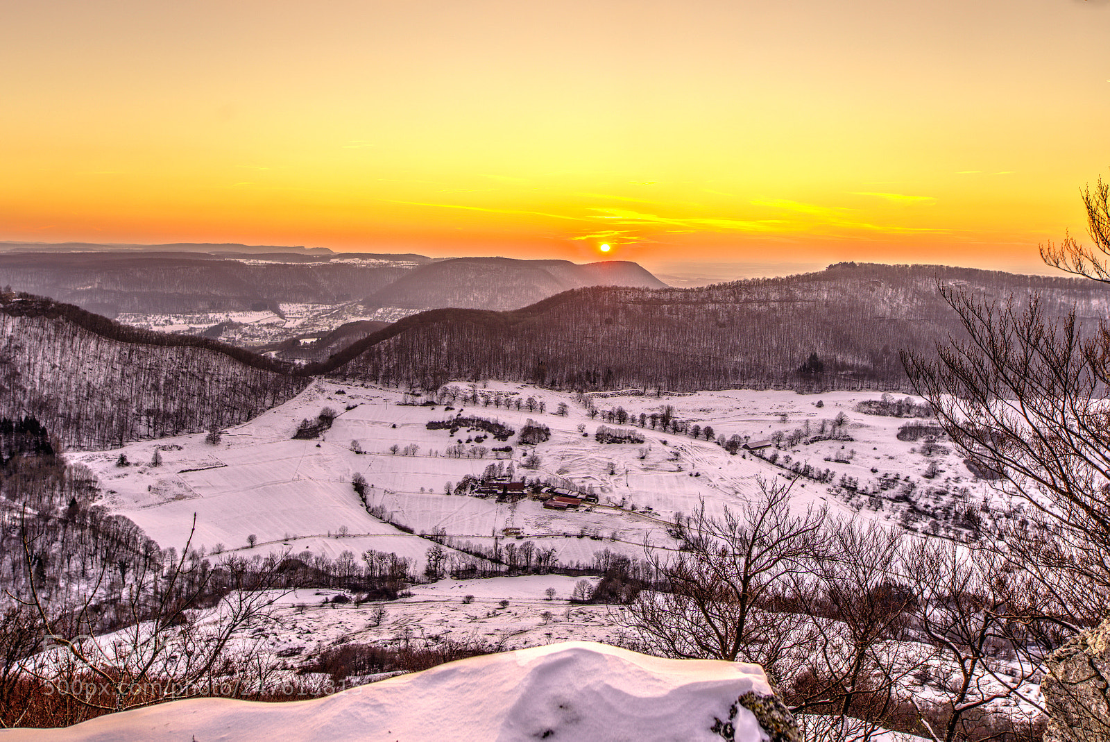 Nikon D810 sample photo. Sundown in february photography