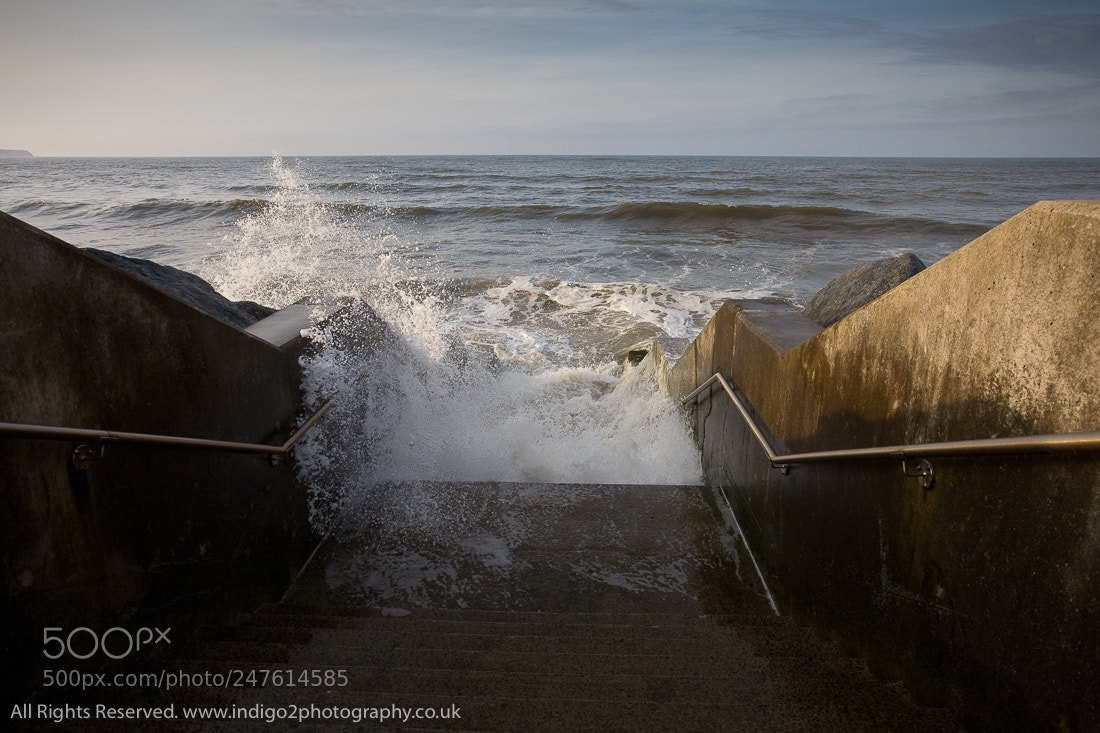 Canon EOS 5D sample photo. Crashing wave photography