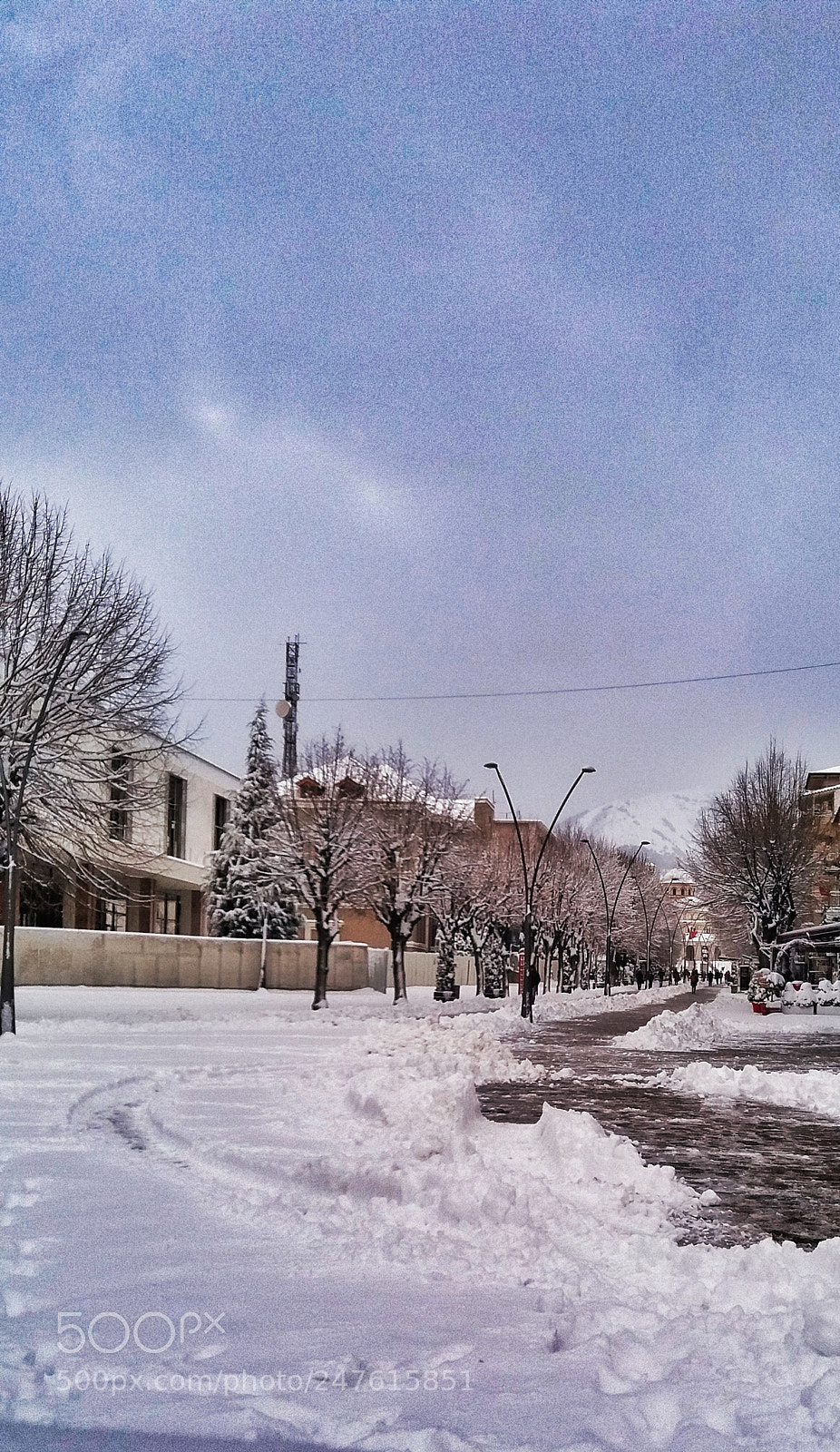 Samsung Galaxy J5 sample photo. City in the snow photography