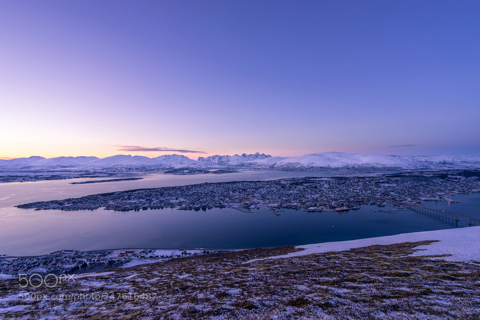Sony a7 sample photo. Tromsø sunset photography