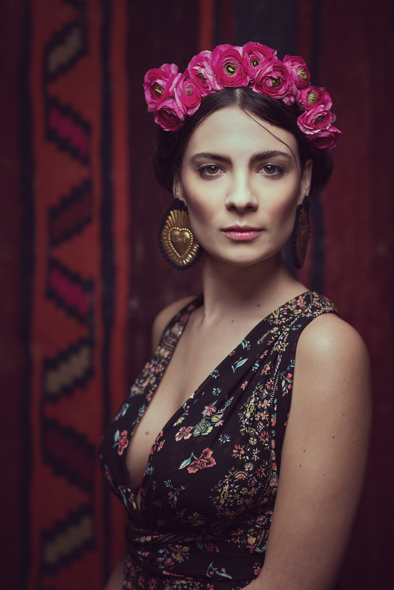 Nikon D800 + Nikon AF-S Nikkor 85mm F1.8G sample photo. Linda macri frida kahlo style photography