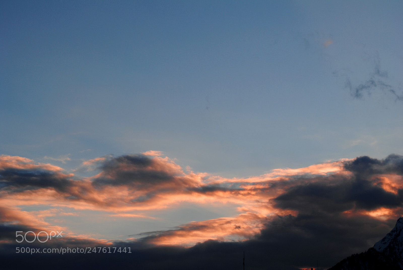 Nikon D3000 sample photo. Orange sky photography