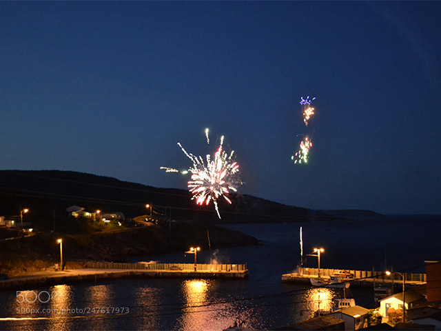 Nikon D3100 sample photo. Canada day fireworks photography