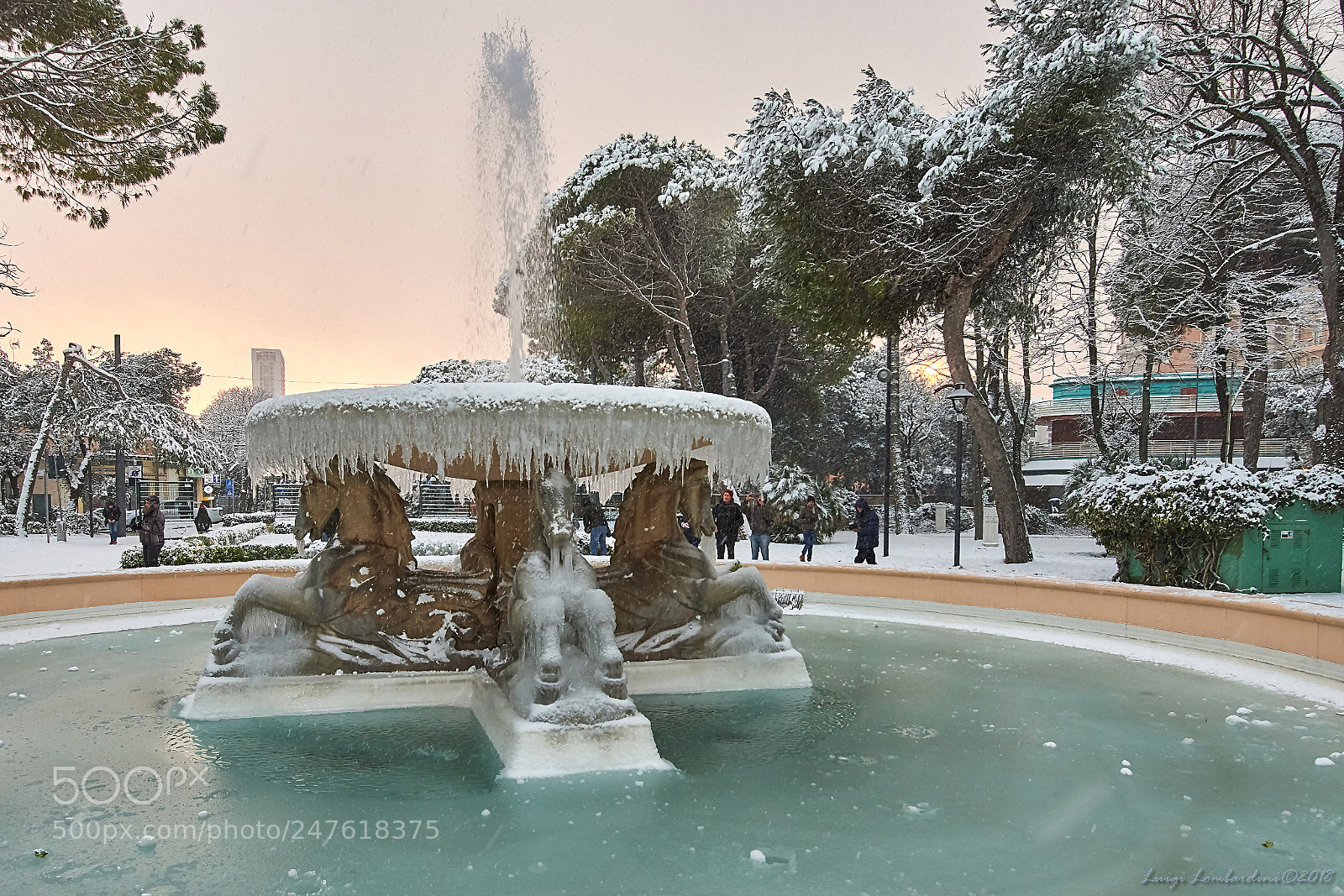 Nikon D500 sample photo. Rimini,fontana dei 4 cavalli photography
