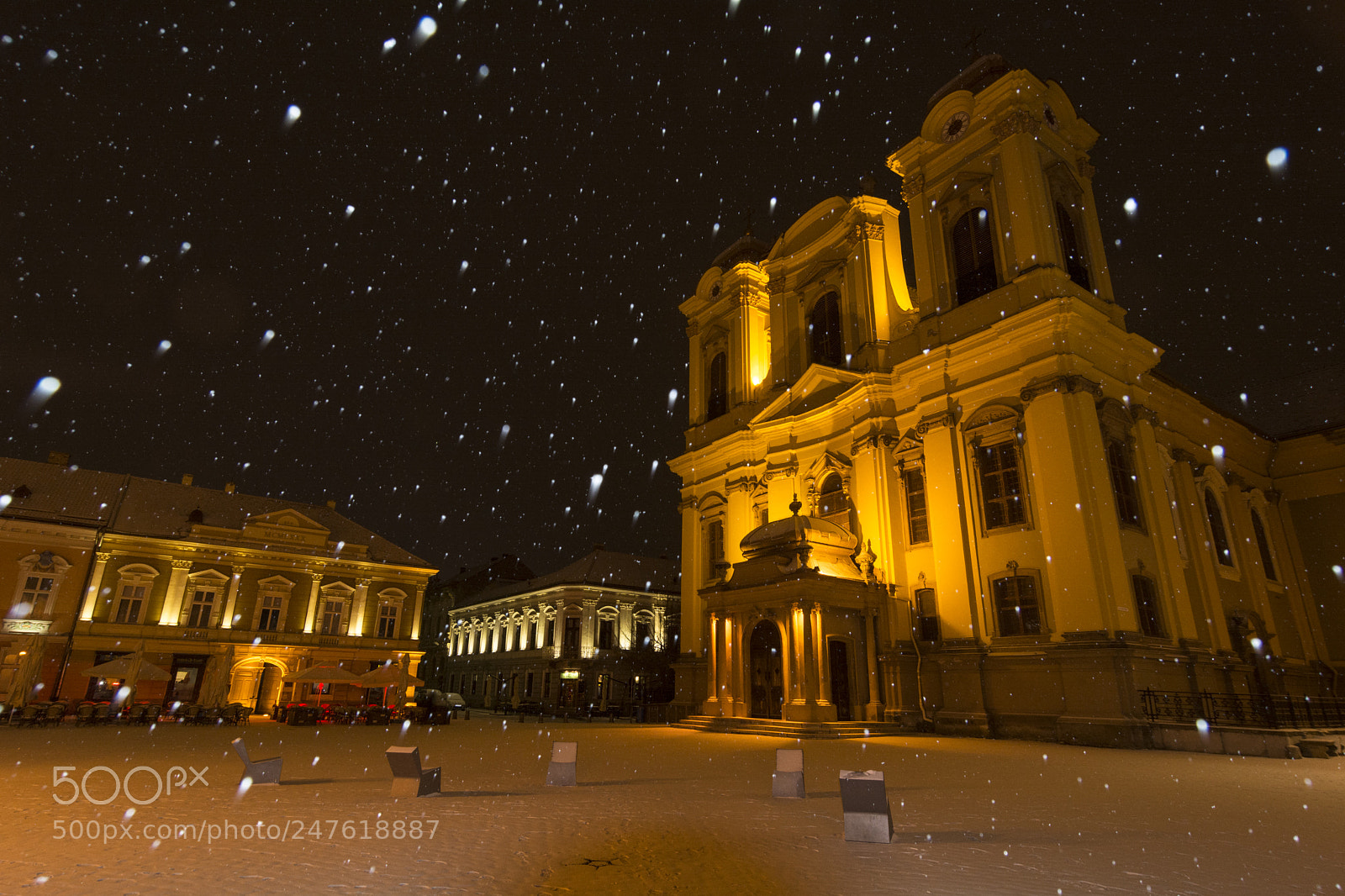 Nikon D7100 sample photo. White night in timisoara photography
