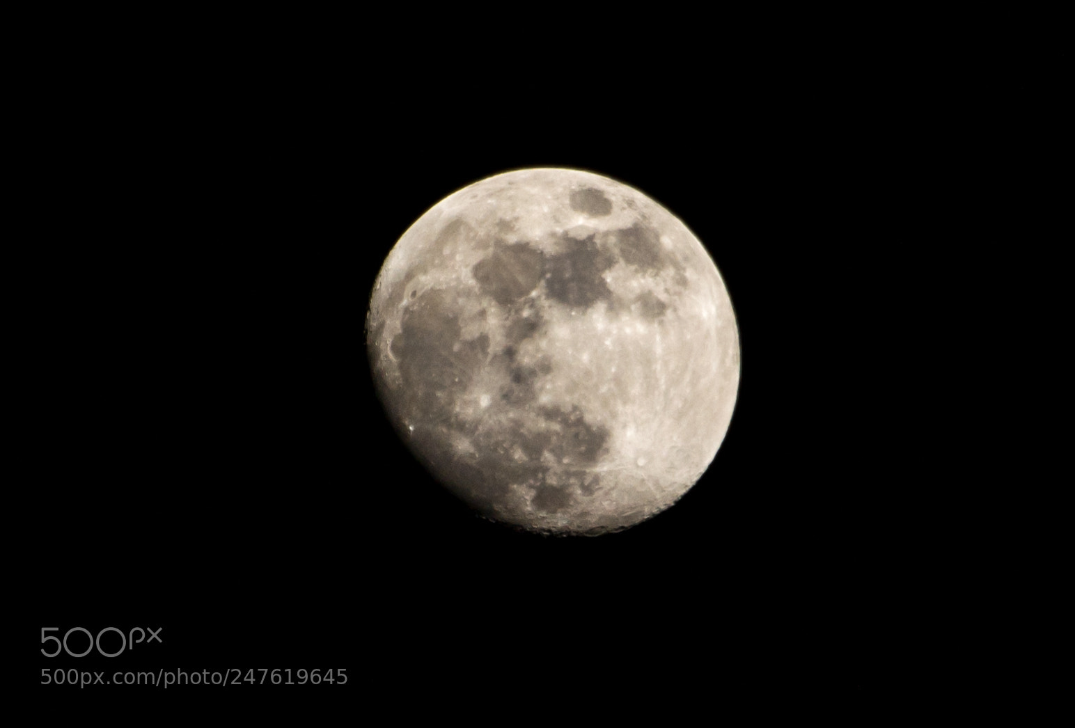Nikon D3100 sample photo. The moon surface photography