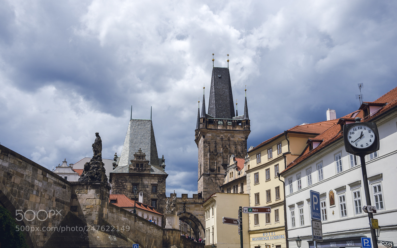 Nikon D610 sample photo. Malá strana bridge tower photography