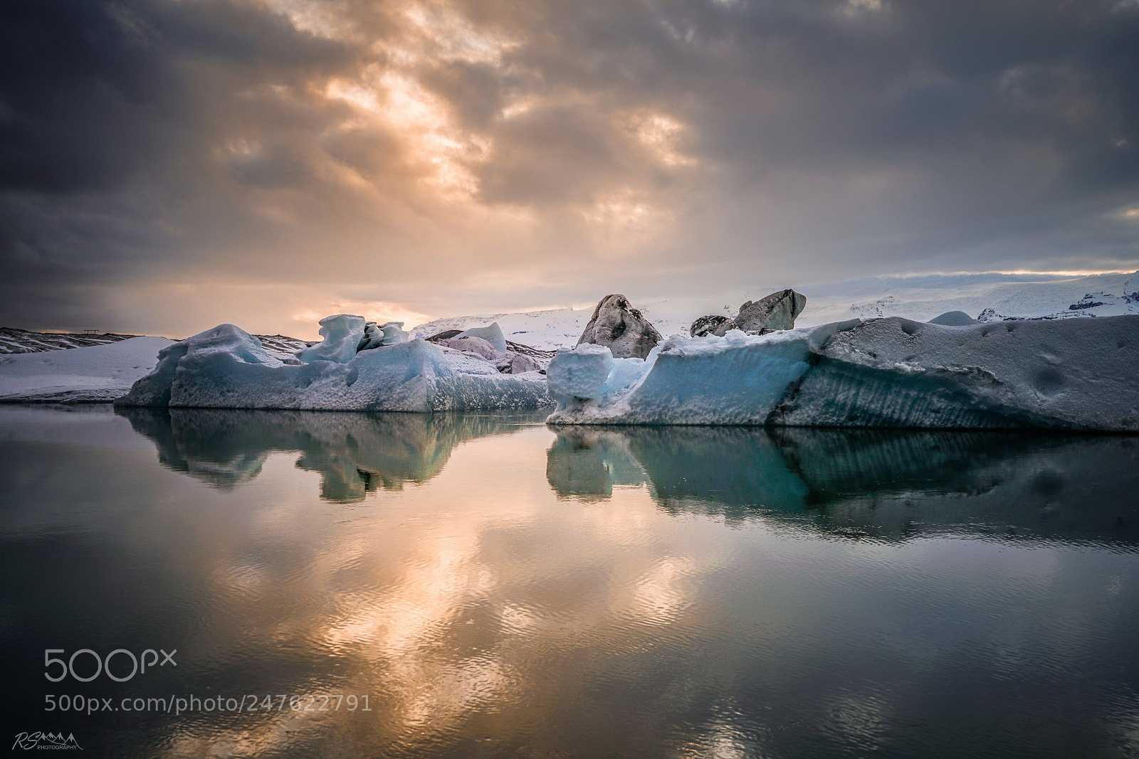 Sony a7R II sample photo. Sunset mirror lagoon, iceland photography
