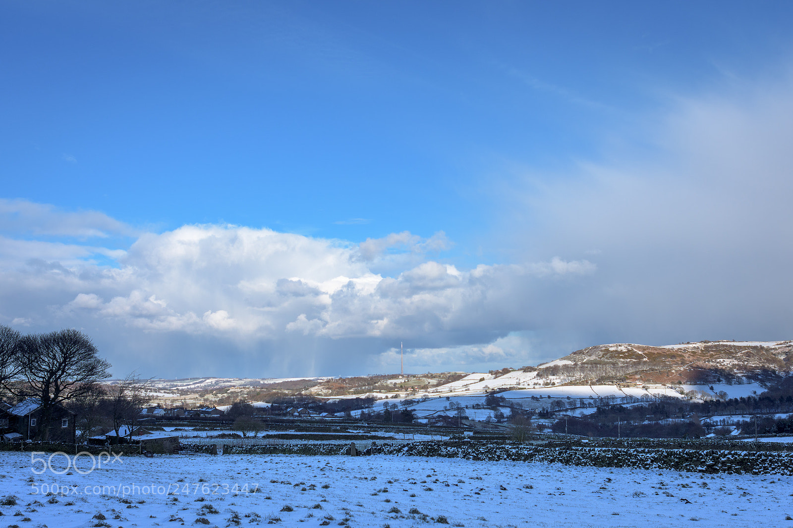 Nikon D7200 sample photo. Holme valley snowscape, near photography