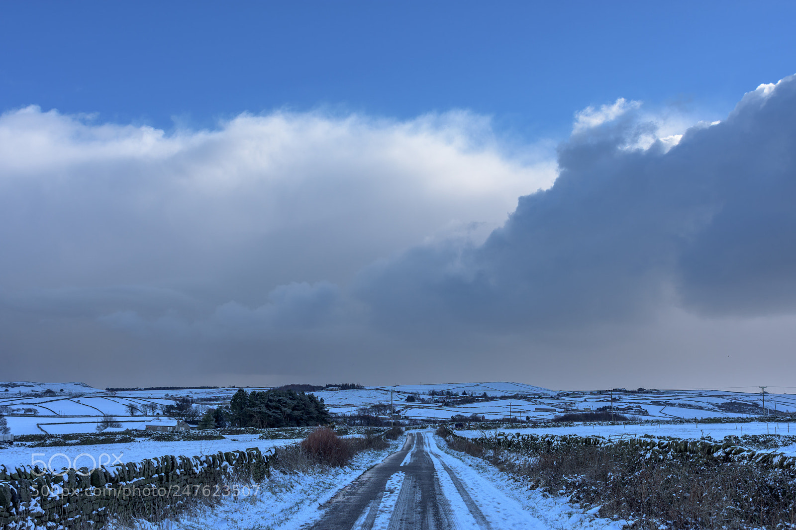 Nikon D7200 sample photo. Holme valley snowscape, near photography