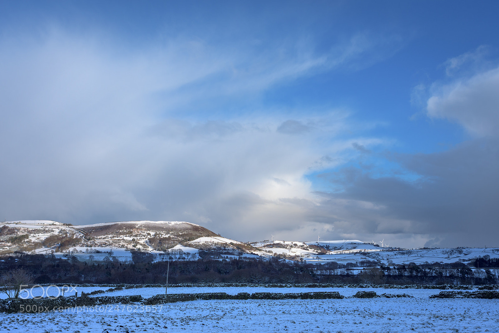 Nikon D7200 sample photo. Holme valley snowscape, near photography