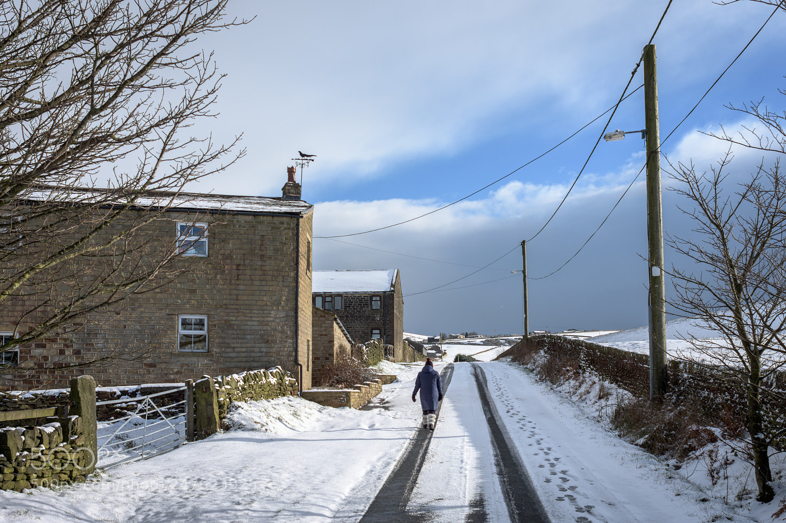 Nikon D7200 sample photo. Snow at strines moor photography