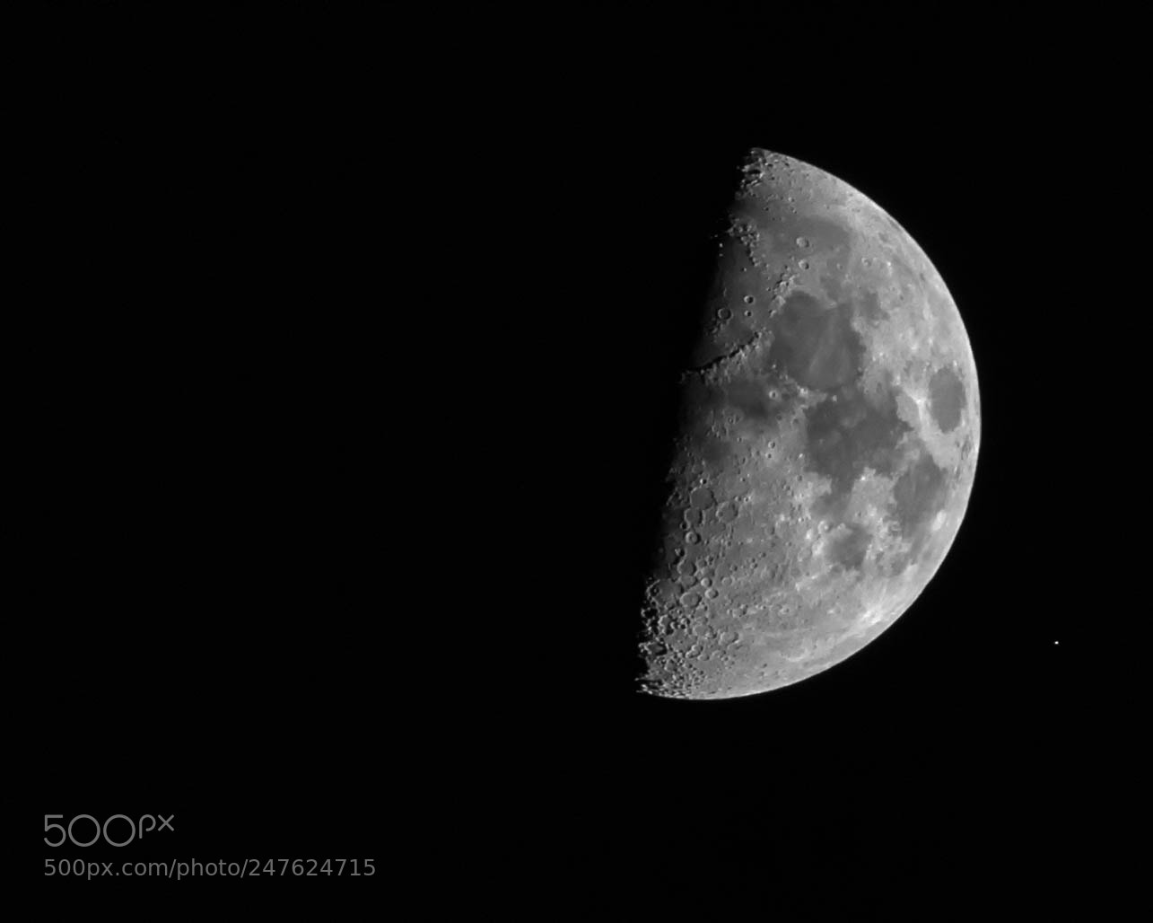 Canon EOS 80D sample photo. Moon and aldebaran photography