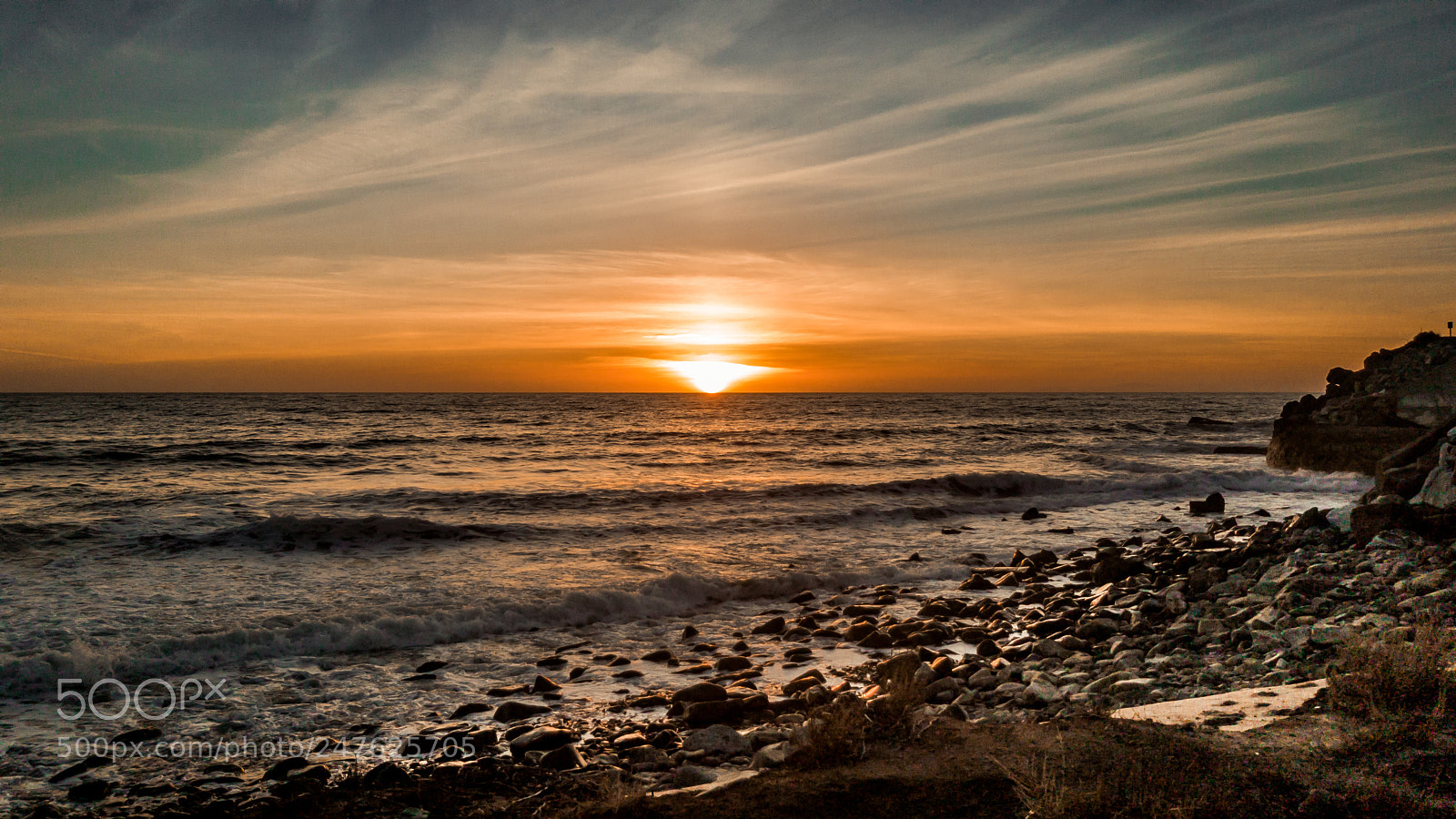 Samsung Galaxy S8 sample photo. Sunset at malibu beach photography