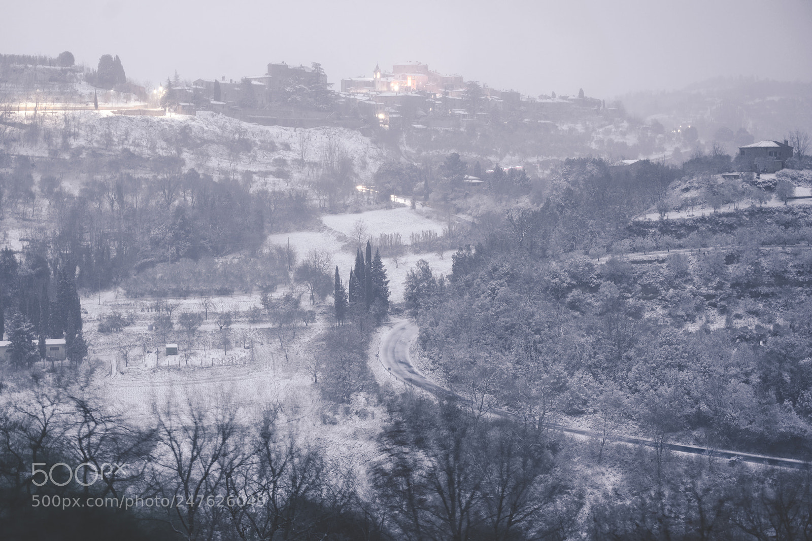 Sony a7R II sample photo. Storm burian engulfing tuscany photography