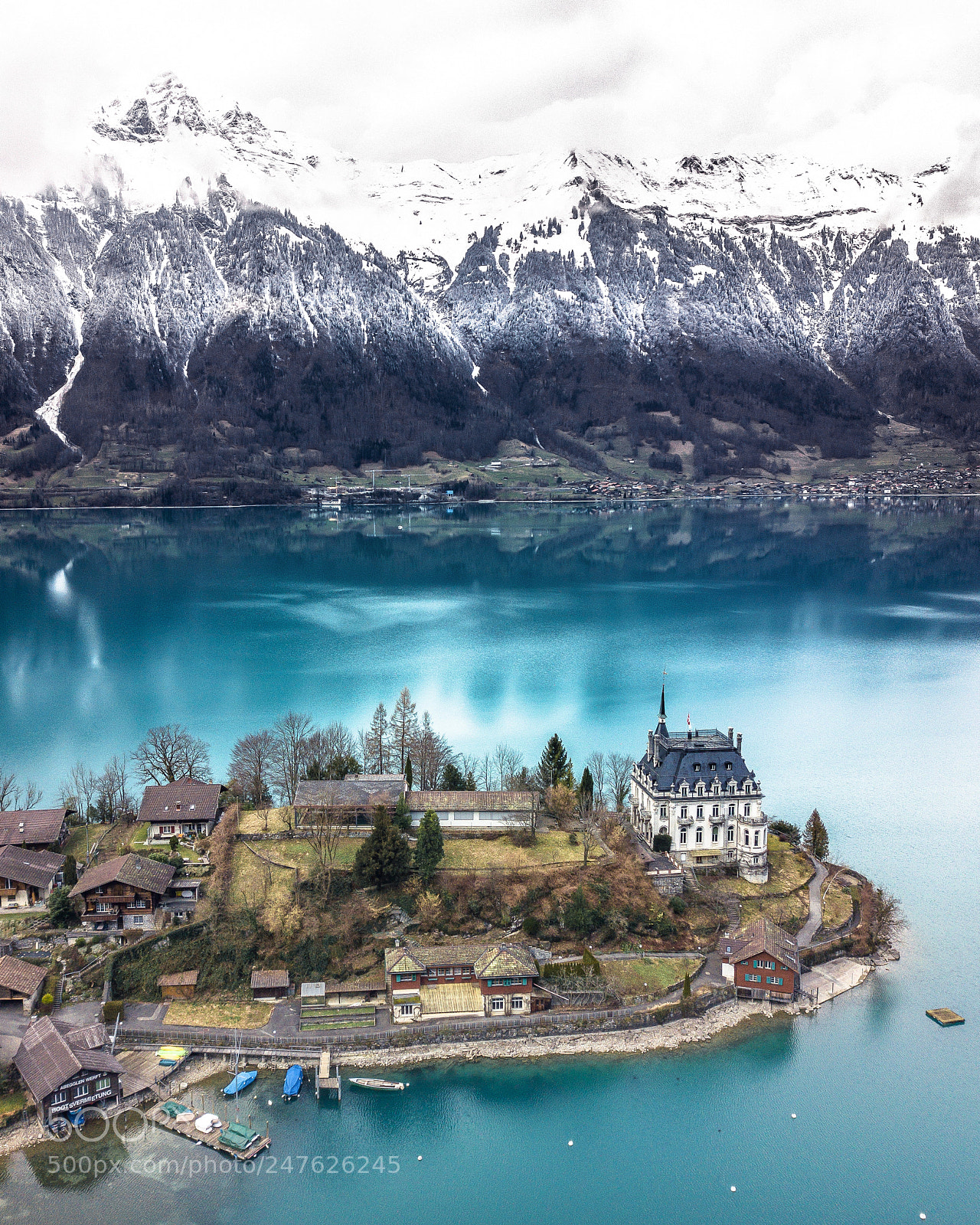 DJI FC220 sample photo. Iseltwald photography