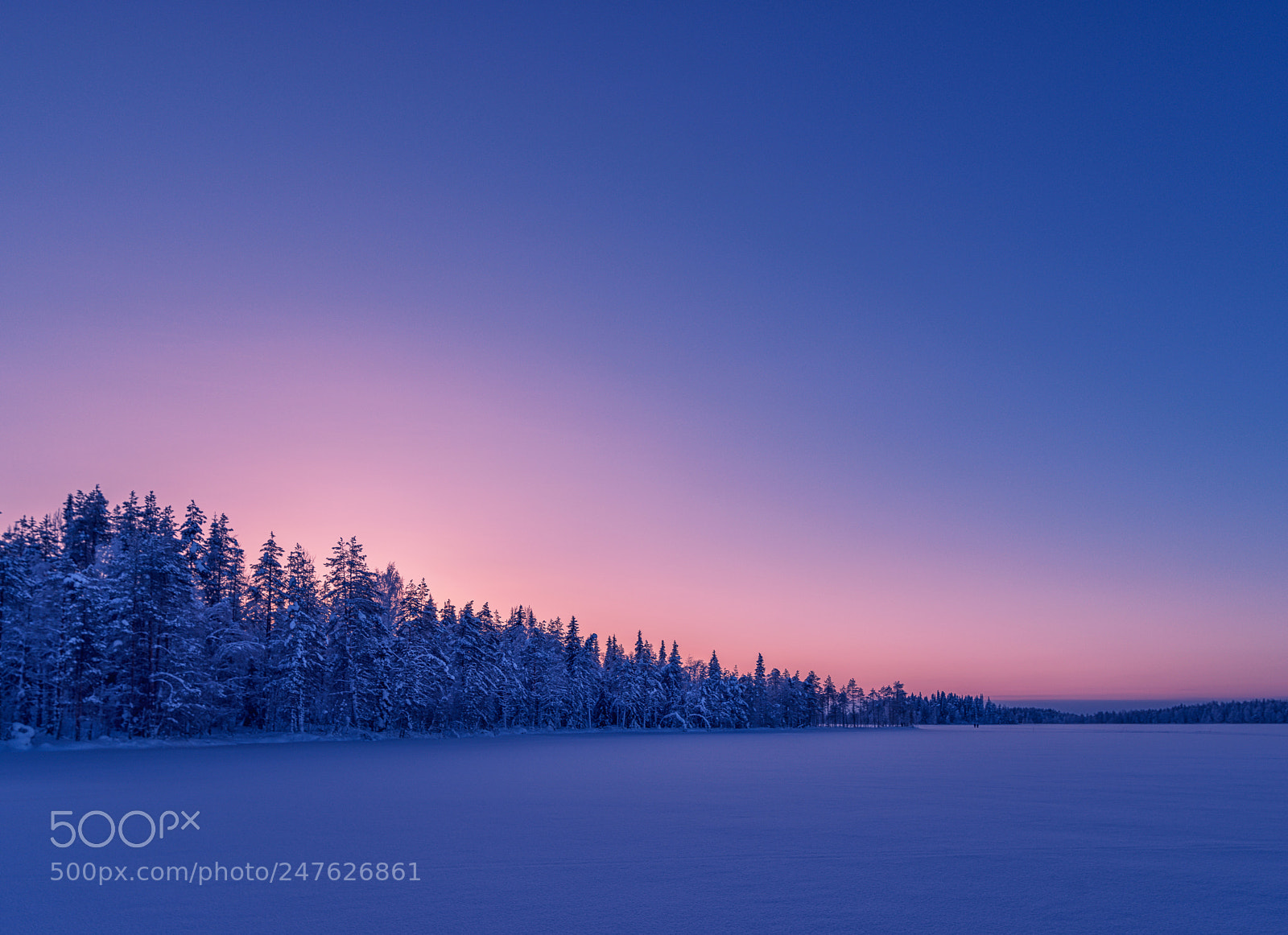 Pentax K-1 sample photo. Winter sunset in finland photography