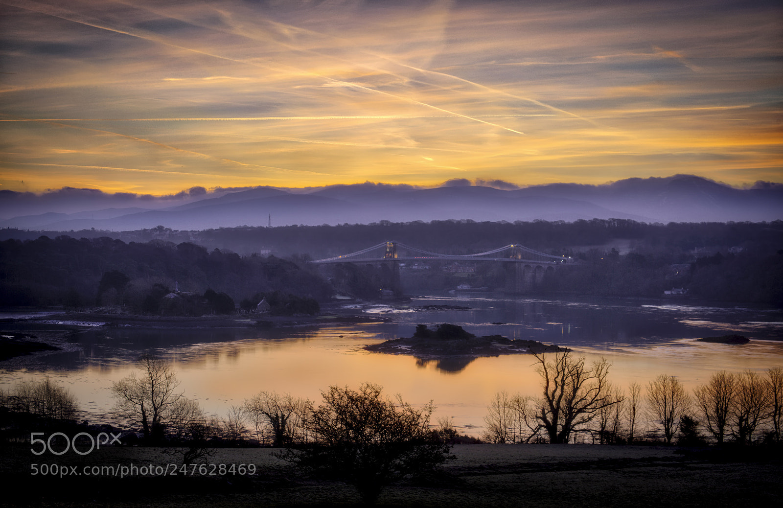 Sony a7R II sample photo. Menai bridge sunrise 2 photography
